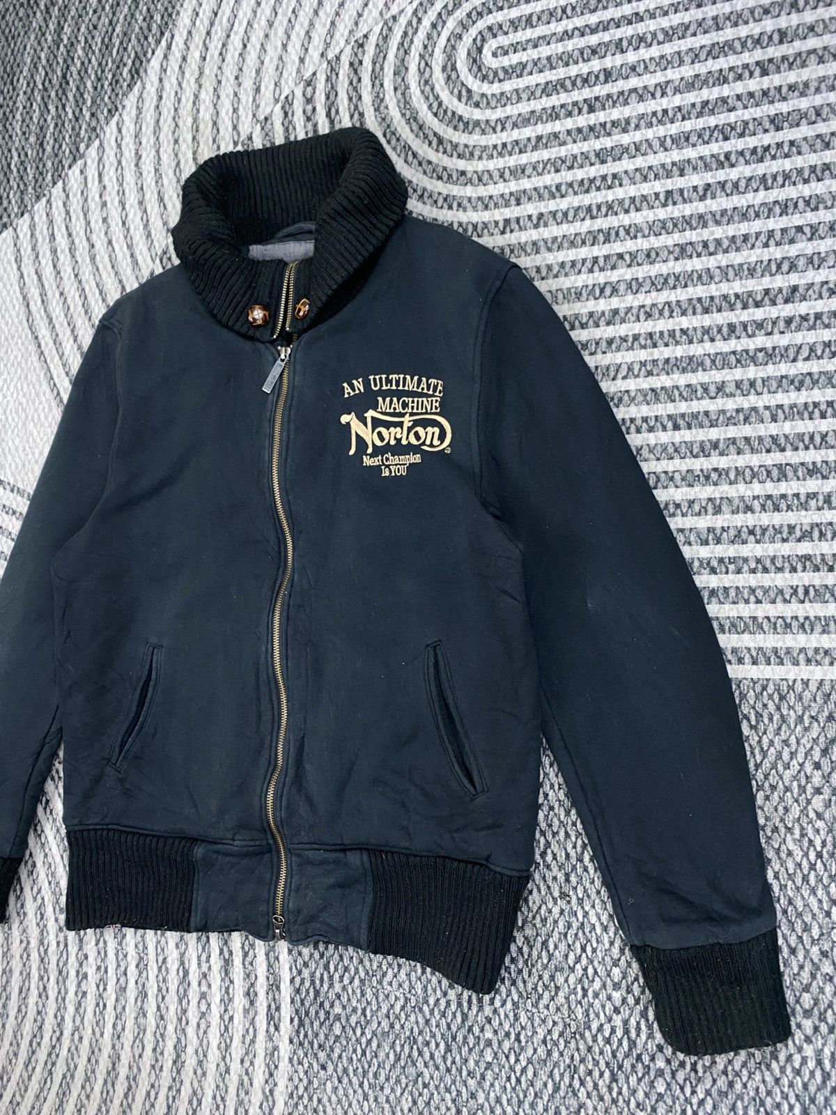 Norton Vintage Norton Detachable Ribbed Cuffs Zipper Jacket Size US M / EU 48-50 / 2 - 4 Thumbnail