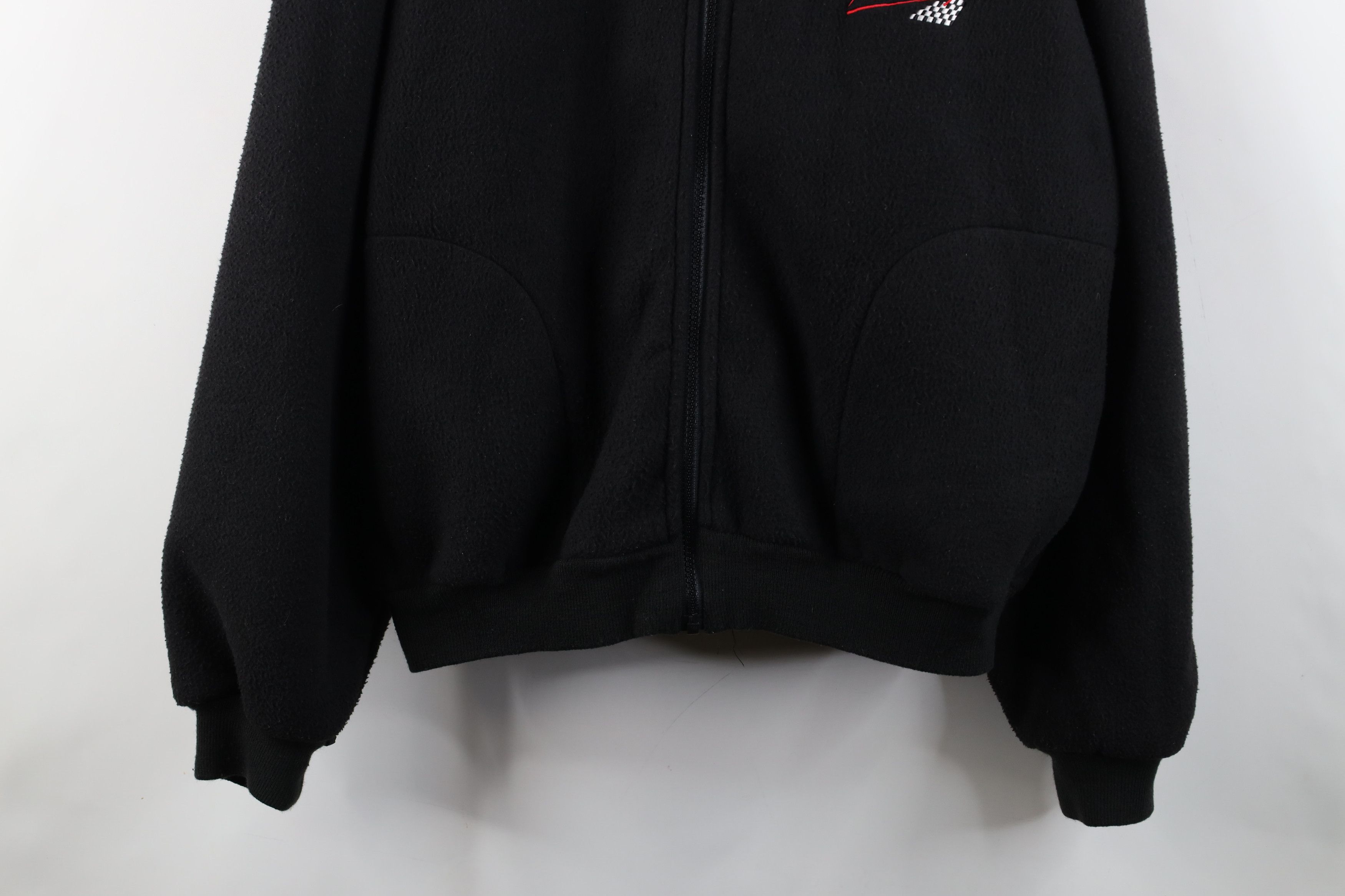 Vintage Vintage 90s Caterpillar Cat Racing Full Zip Fleece Jacket Size US L / EU 52-54 / 3 - 3 Thumbnail