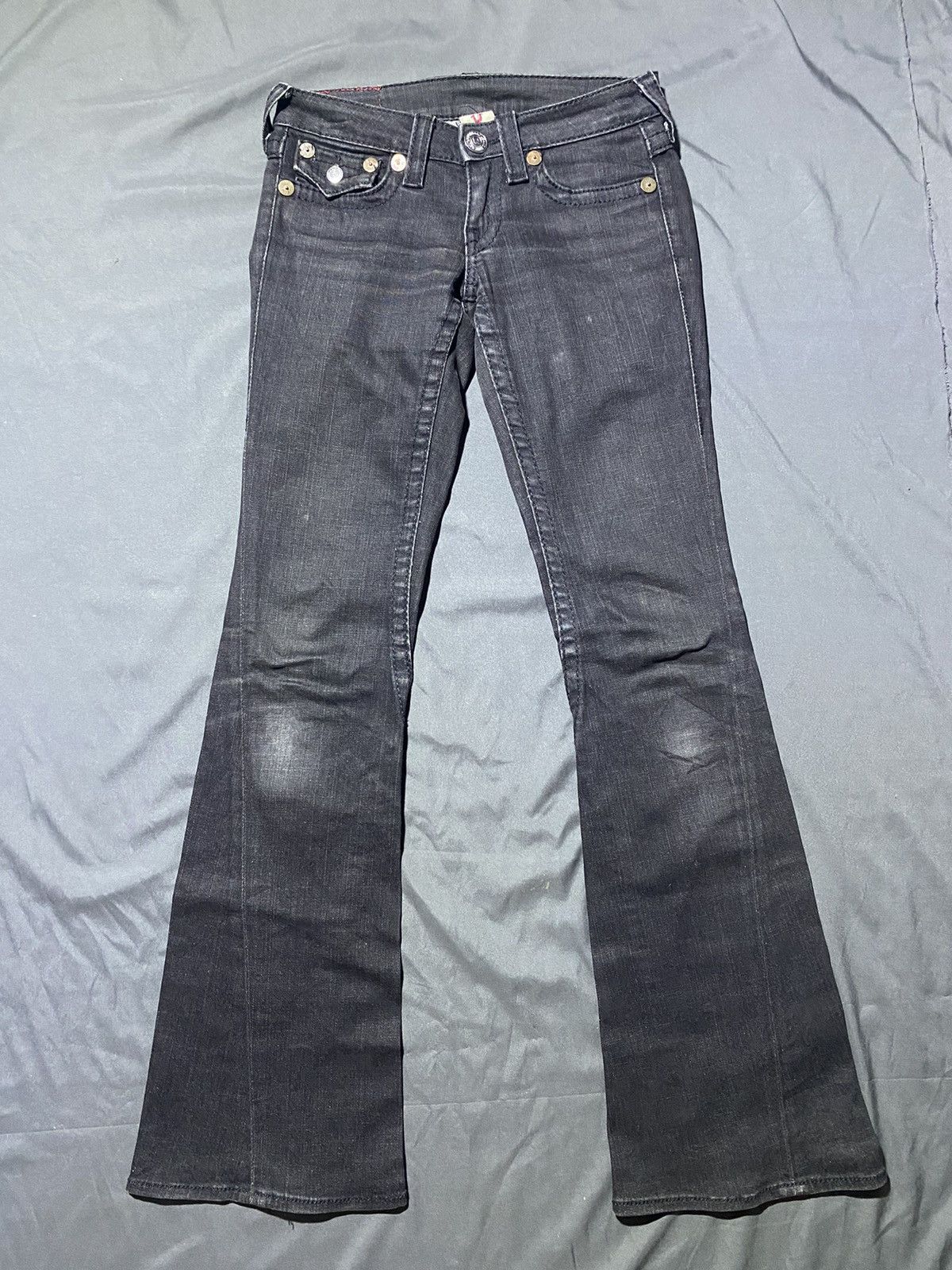 If Six Was Nine × True Religion × Vintage True Religion Women Flare Jeans Size 29" - 4 Thumbnail