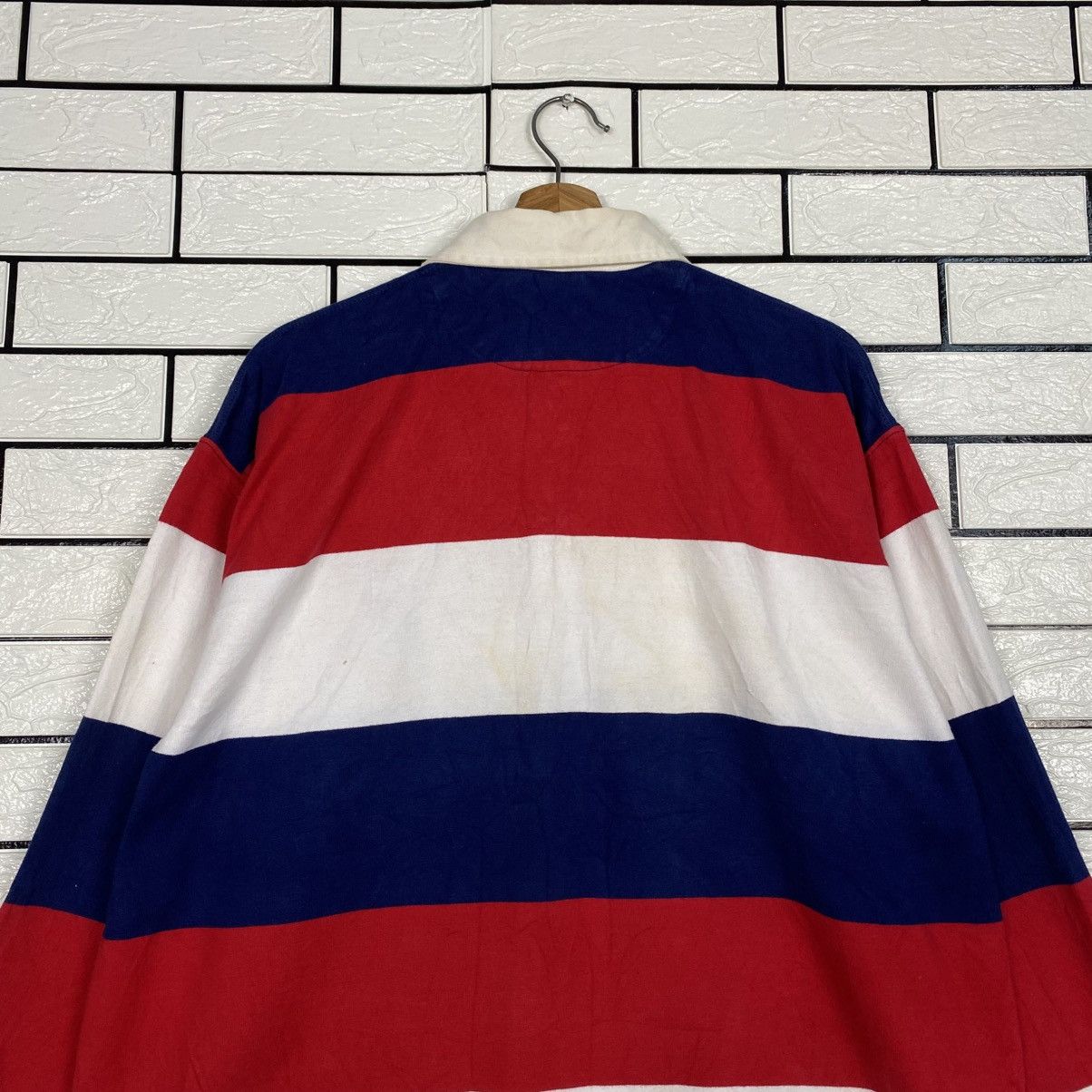 Japanese Brand 📌Vintage Polo Rugby Collar Striped Design Lands' End Size US L / EU 52-54 / 3 - 11 Thumbnail