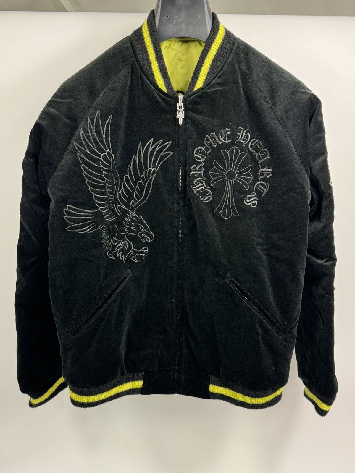 Chrome Hearts REVERSIBLE VELVET/YELLOW JACKET (RARE) Size US S / EU 44-46 / 1 - 3 Thumbnail