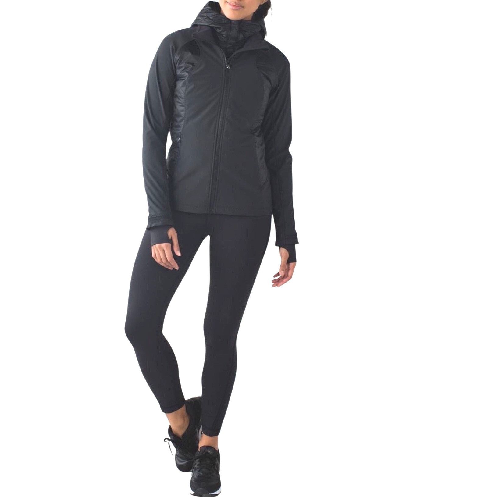 Lululemon Wind Runner Softshell Zip Up Black Athletic Jacket