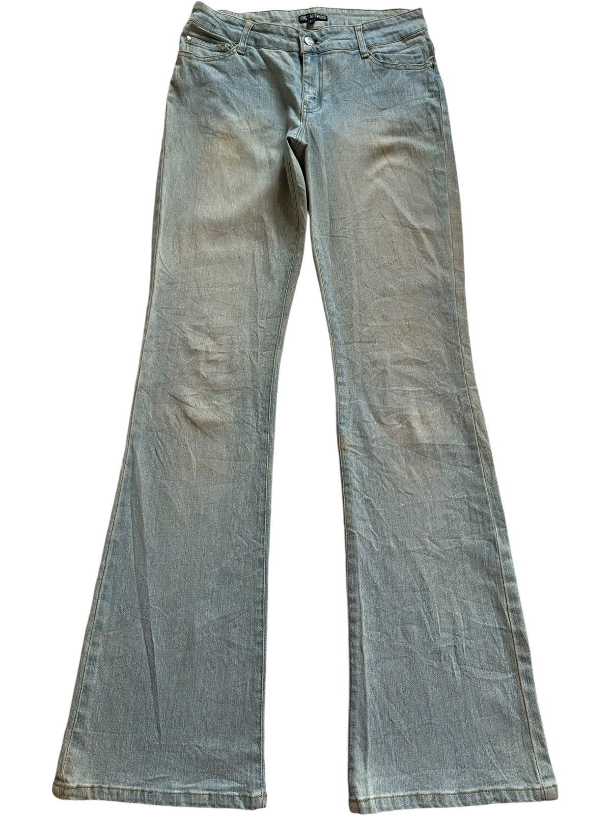 Japanese Brand SALES🔥Vintage Japanese Brand Mud Wash Flare Jeans Size 28" / US 6 / IT 42 - 1 Thumbnail