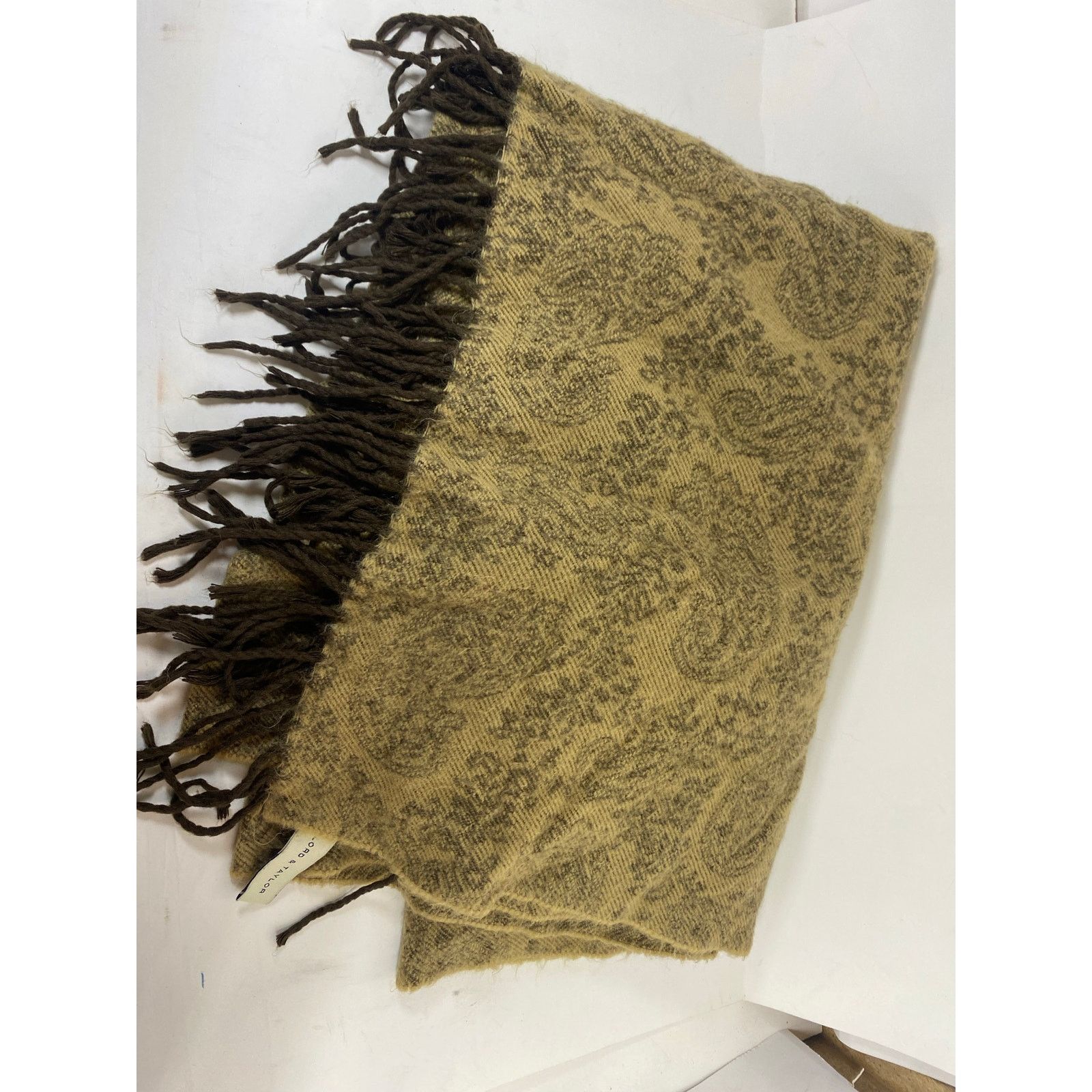 Lord & Taylor Lord and Taylor 100% Acrylic Shawl Brown Size ONE SIZE - 3 Thumbnail