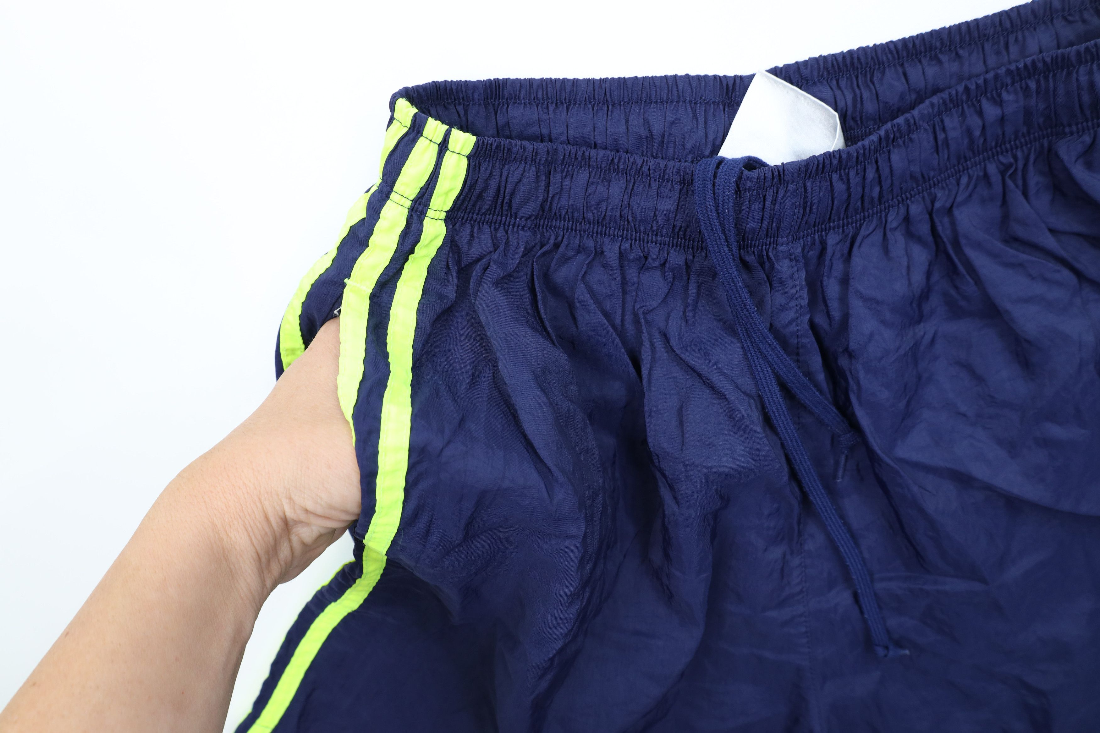 Adidas Vintage 90s Adidas Running Jogging Soccer Shorts Nylon Blue Size US 32 / EU 48 - 6 Thumbnail