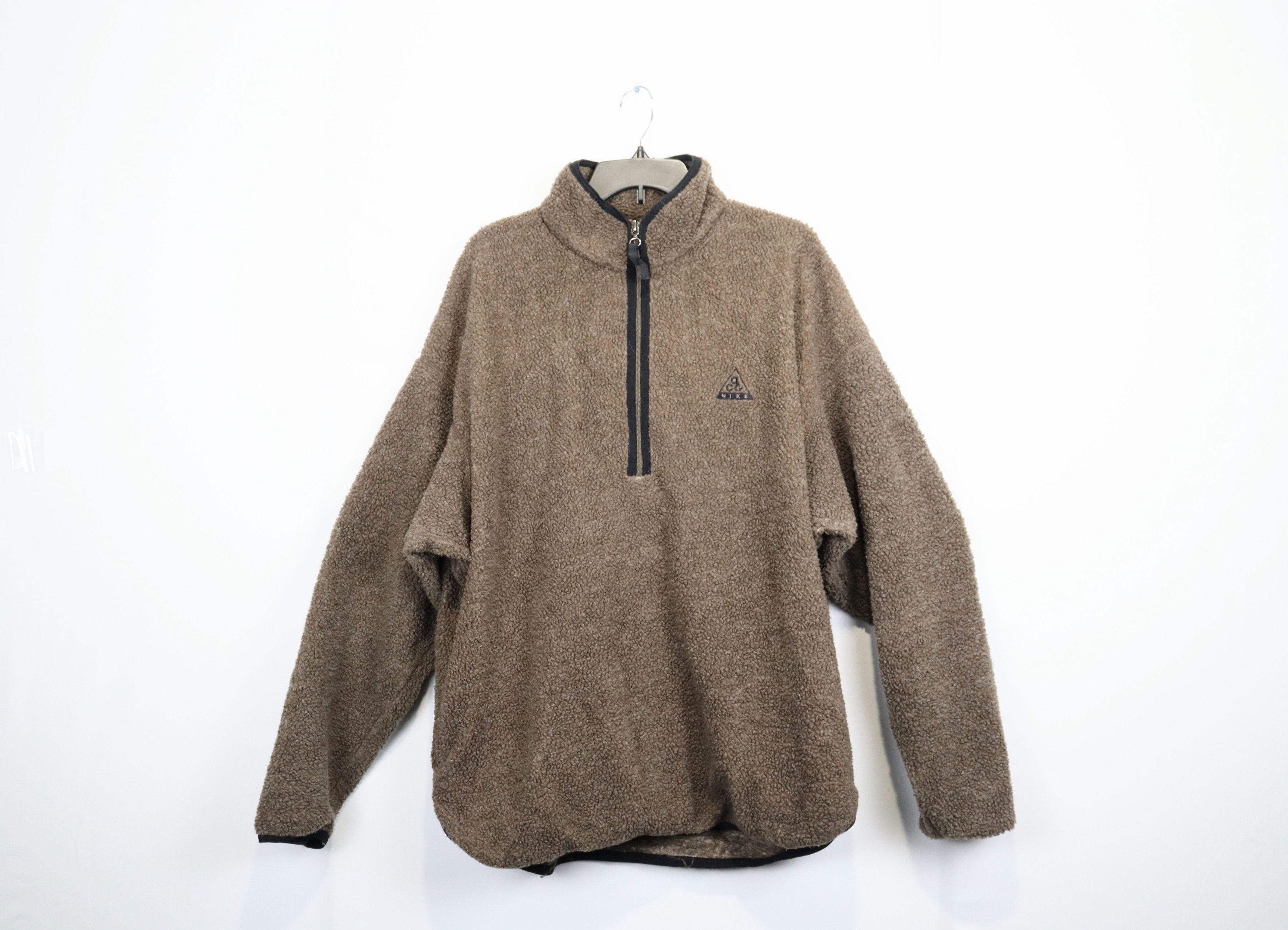 image of Nike Acg O1Rshd Fleece In Light Brown, Men's (Size XL)