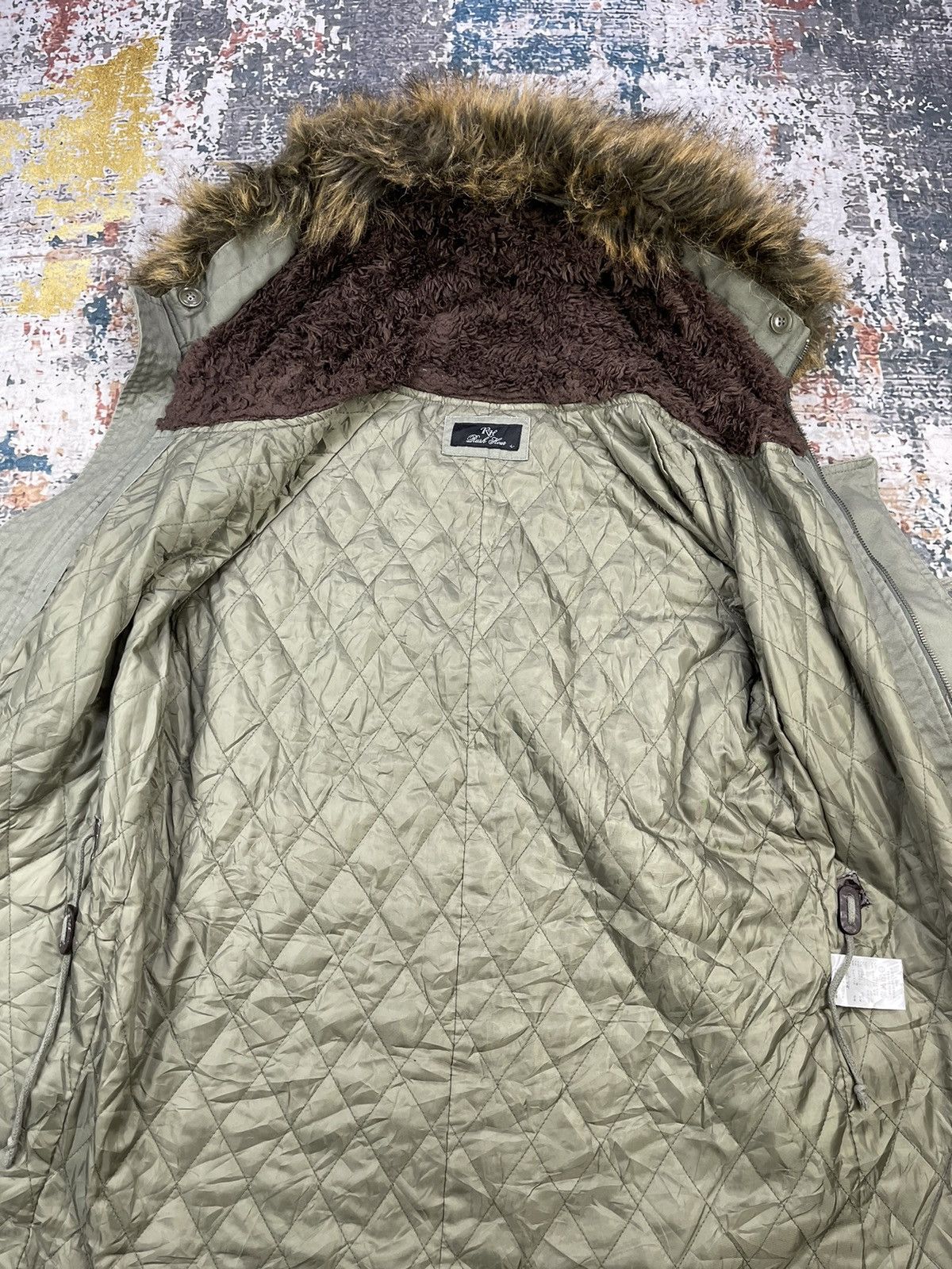 Hypebeast Rush Hour Faux Fur Snorkel Down Parka Jackets Size L / US 10 / IT 46 - 13 Thumbnail