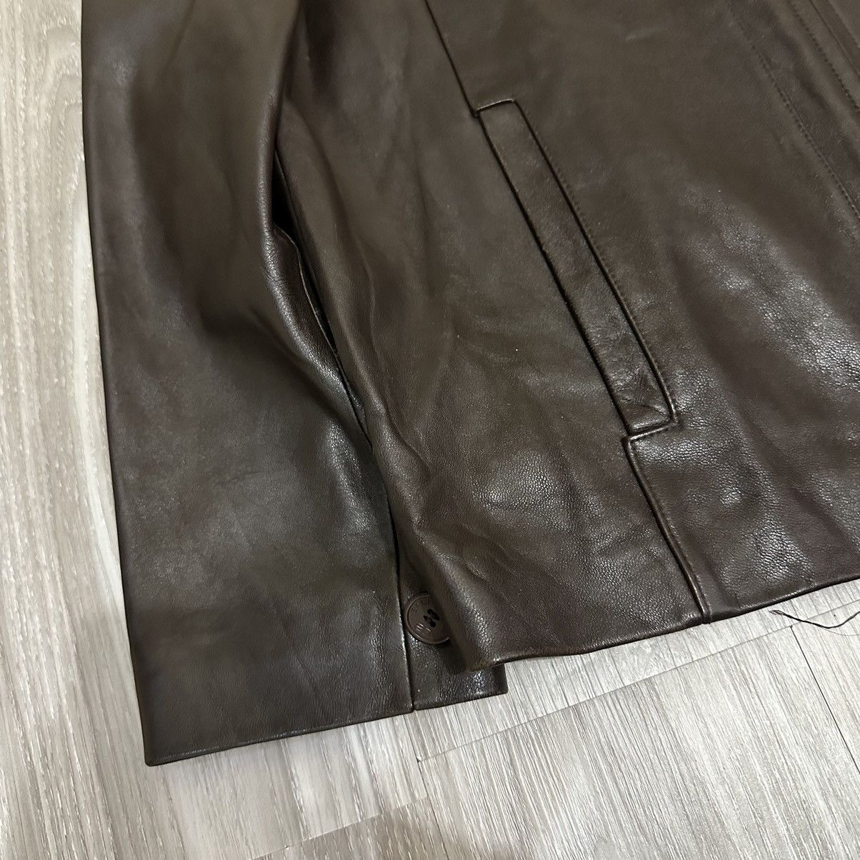 Balenciaga × Vintage Balenciaga Brown Leather Jacket Size US M / EU 48-50 / 2 - 7 Thumbnail