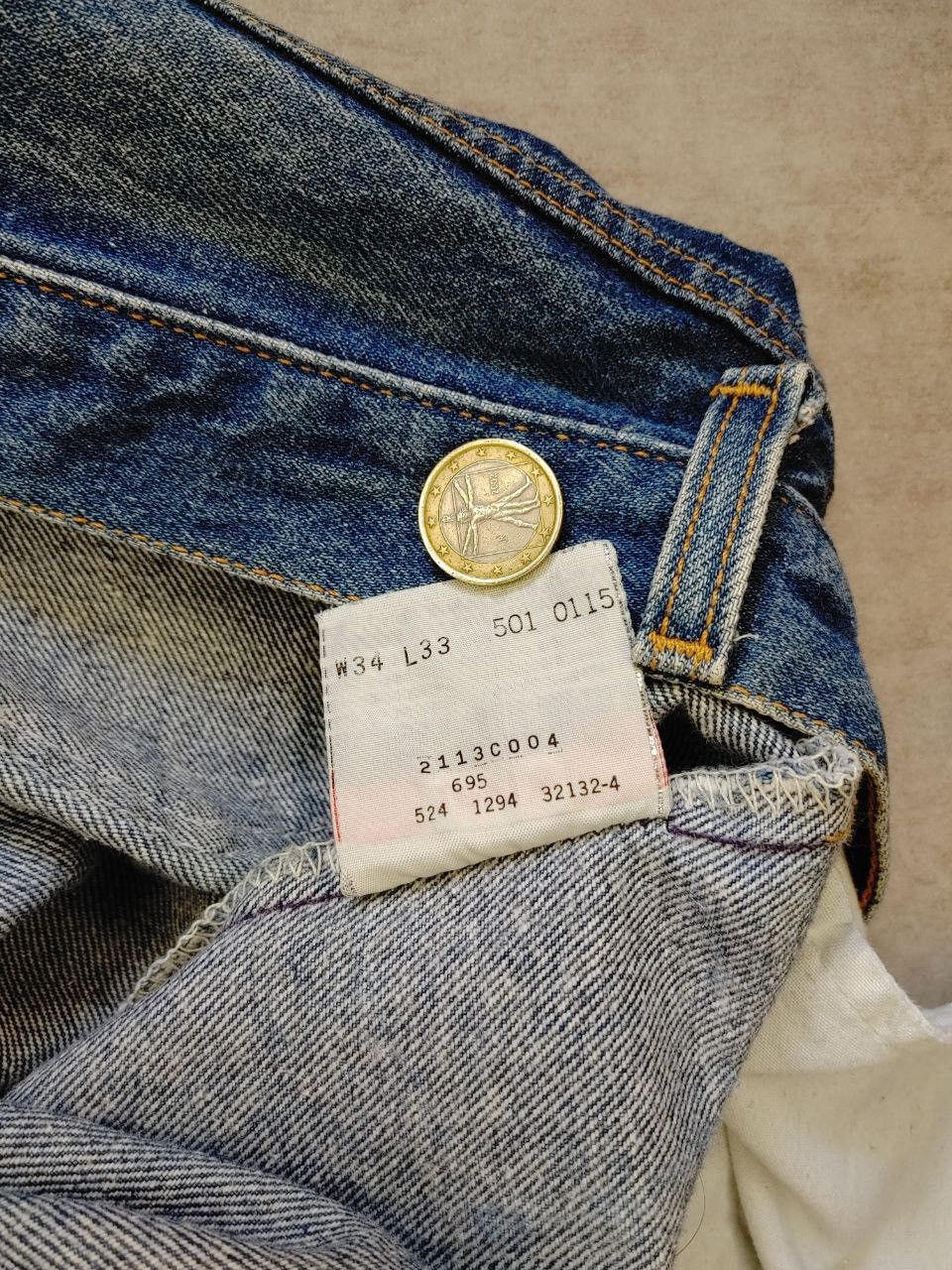 Levi's × Vintage Vintage Levi’s 501 xx made I’m USA denim jeans 34x33 Size US 34 / EU 50 - 9 Thumbnail