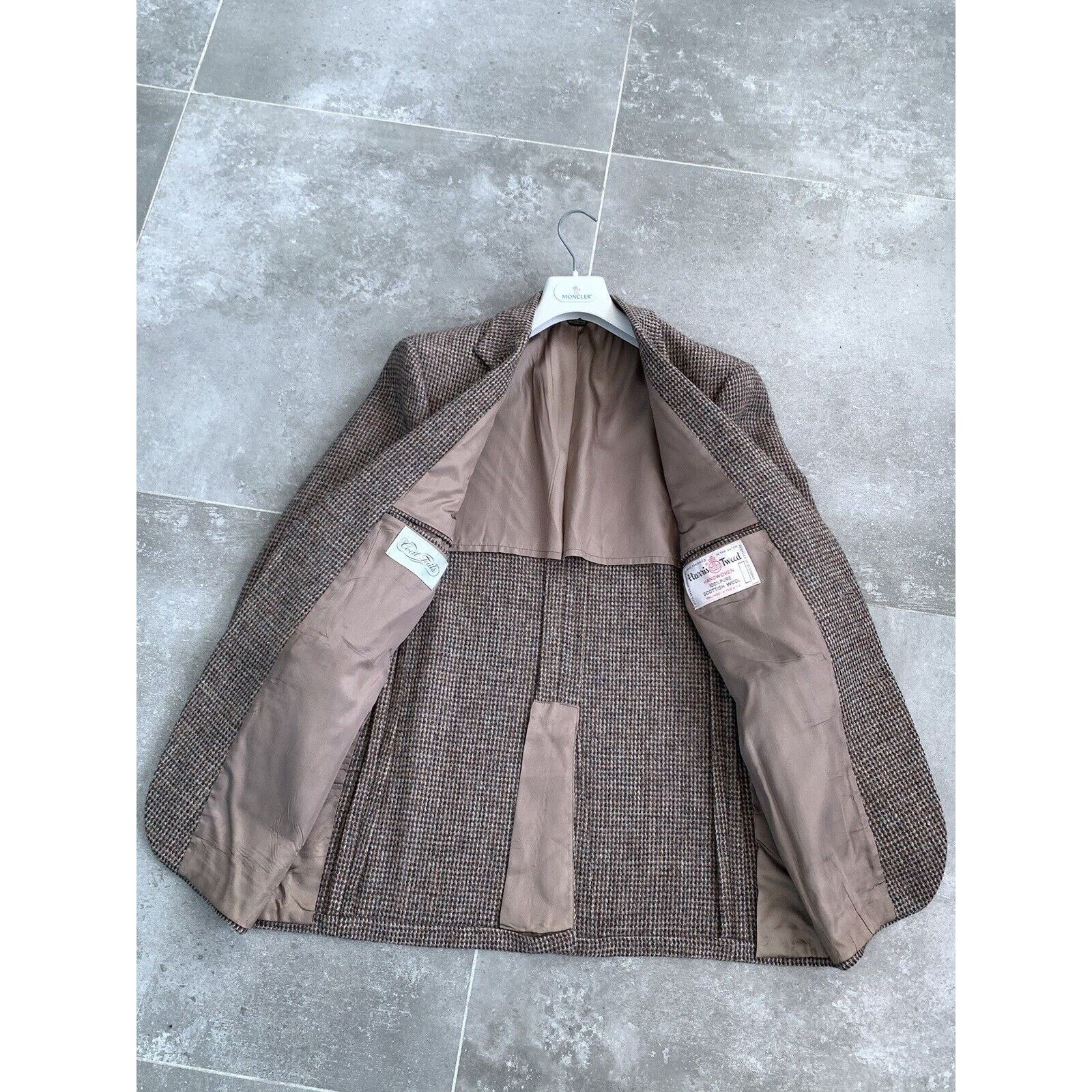 Harris Tweed × Vintage Men's HARRIS TWEED MADE IN USA Sport Blazer Jacket EU 48 M Size 48R - 13 Thumbnail