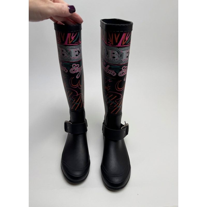 Burberry Burberry Black Doodle Graffiti Rubber Rain Boots Size 35 Size US 5 / IT 35 - 7 Thumbnail