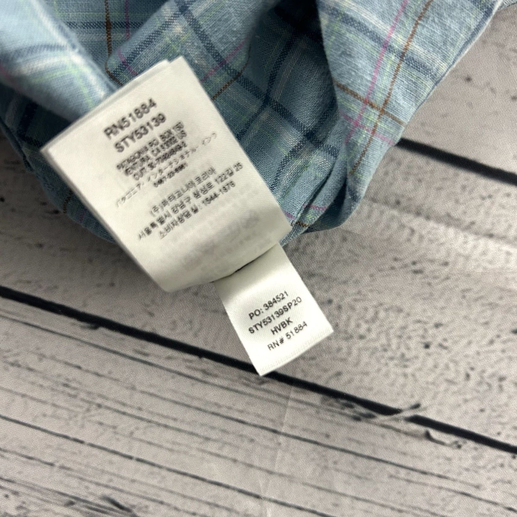 Patagonia Patagonia Backstep Plaid Hemp Short Sleeve Button Front Shirt Men's Large Blue Size US L / EU 52-54 / 3 - 5 Thumbnail