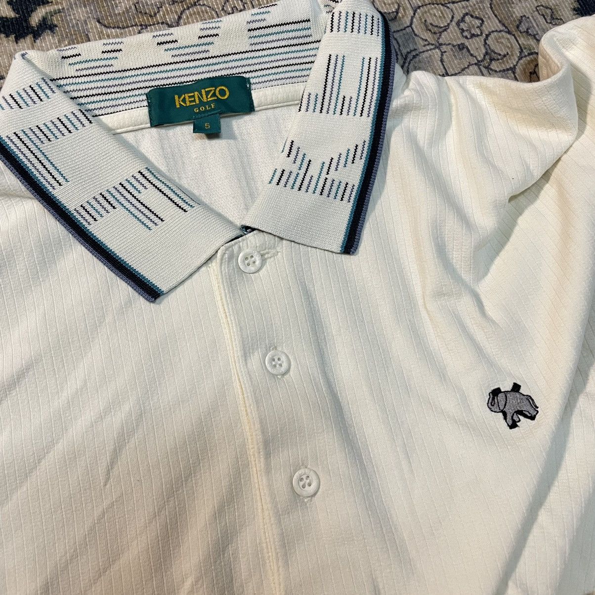 Kenzo KENZO PARIS GOLF LONG SLEEVE POLO Size US XL / EU 56 / 4 - 3 Thumbnail