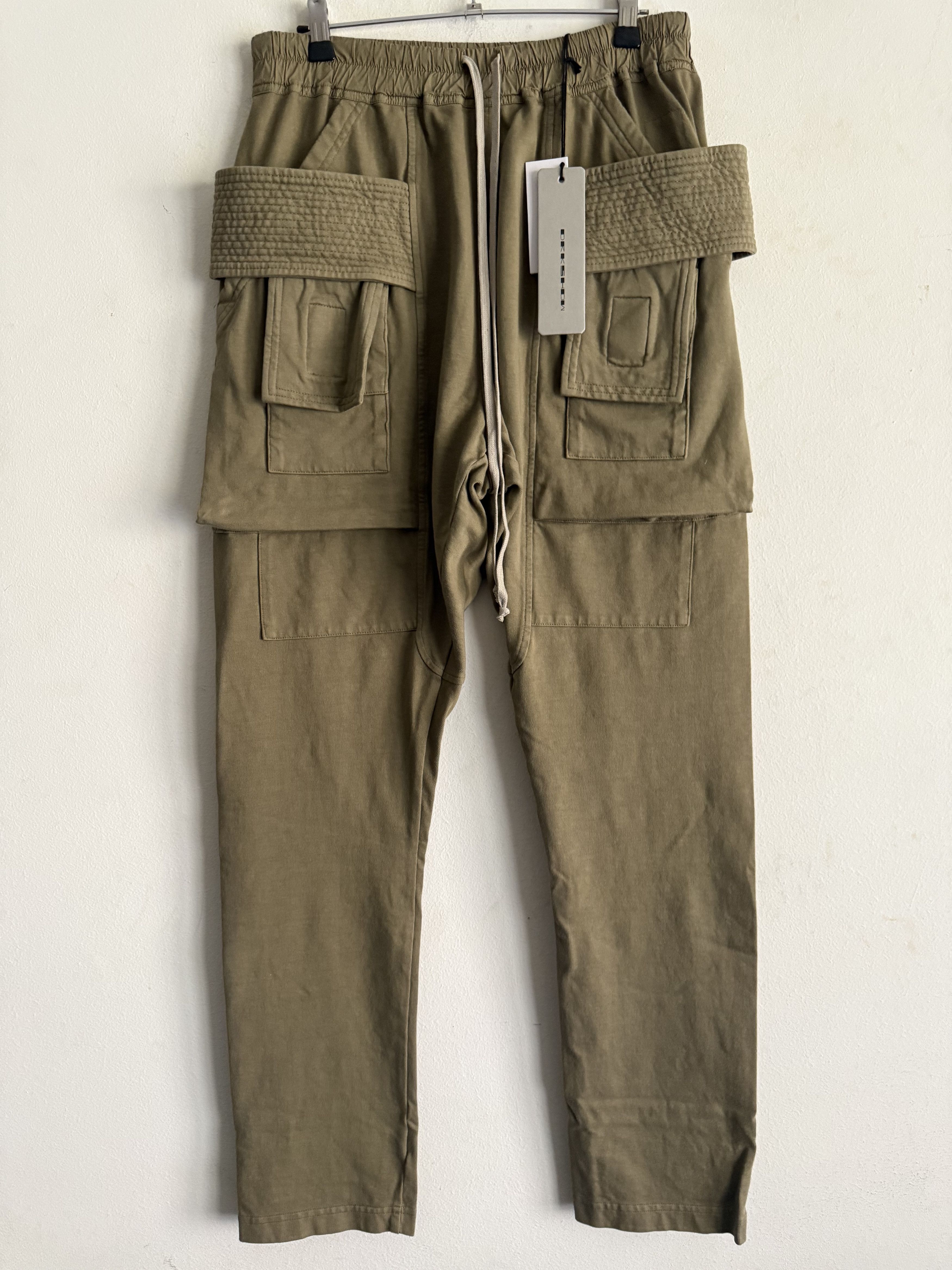 Cargo Creatch Pants With Drawstring