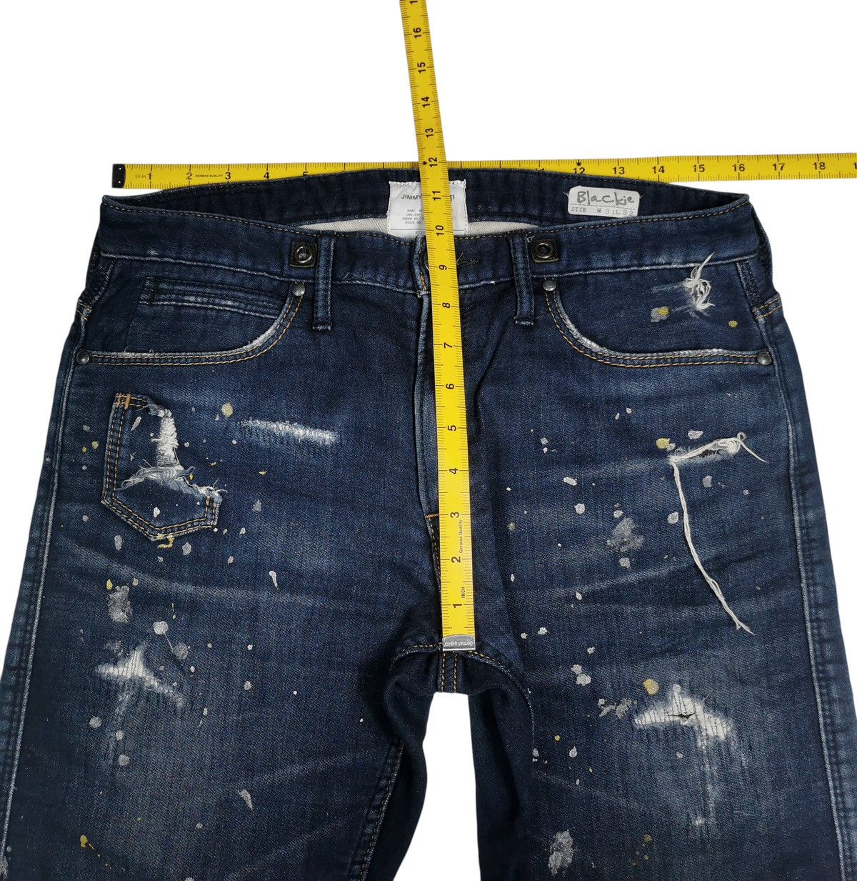 Jimmy Taverniti Jimmy Taverniti Distressed Paint Splattered Jogger Size US 32 / EU 48 - 12 Thumbnail