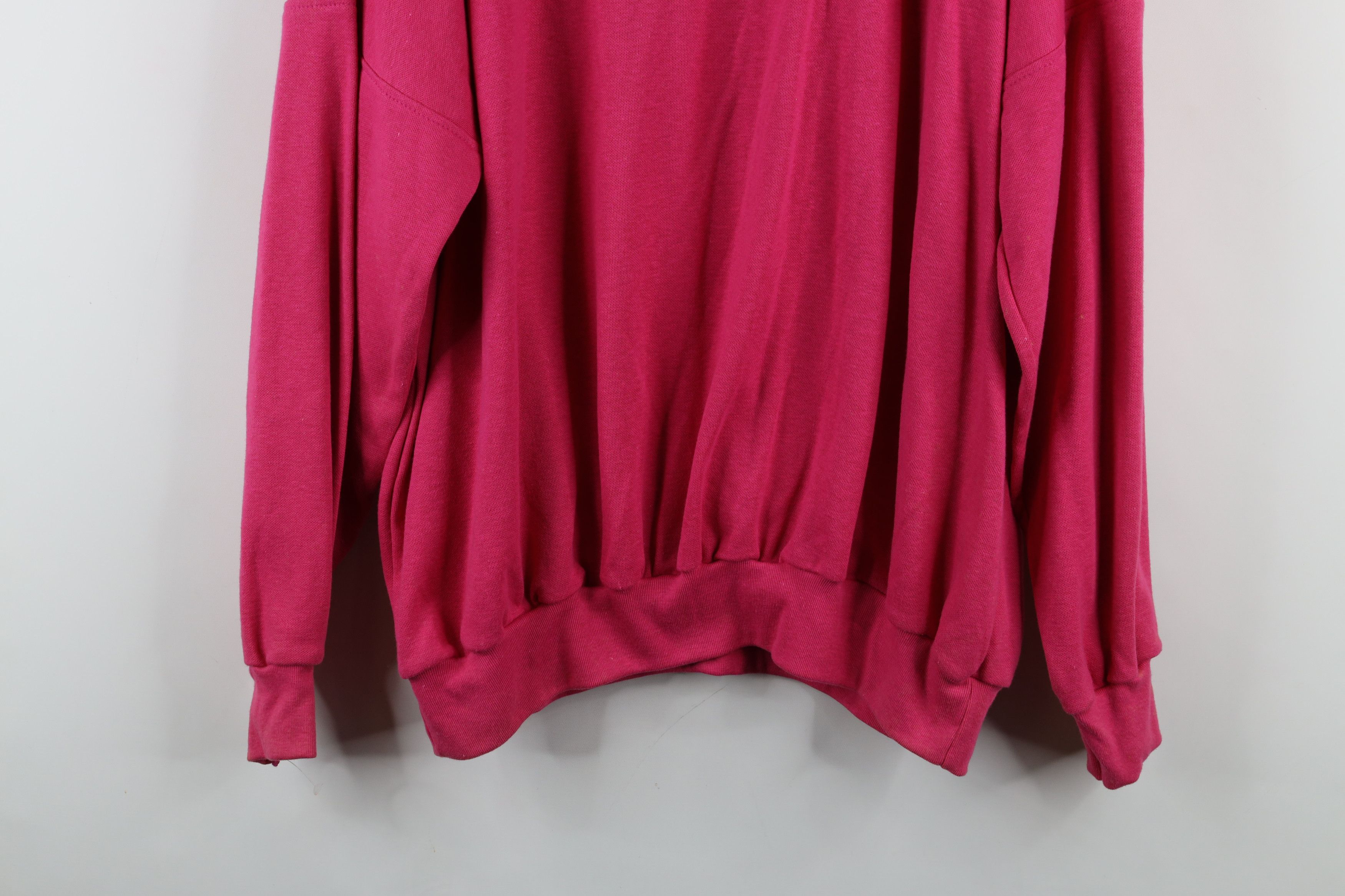 Vintage Deadstock Vintage 90s Stretwear Crewneck Sweatshirt Pink USA Size 3XL / US 20-22 - 15 Thumbnail
