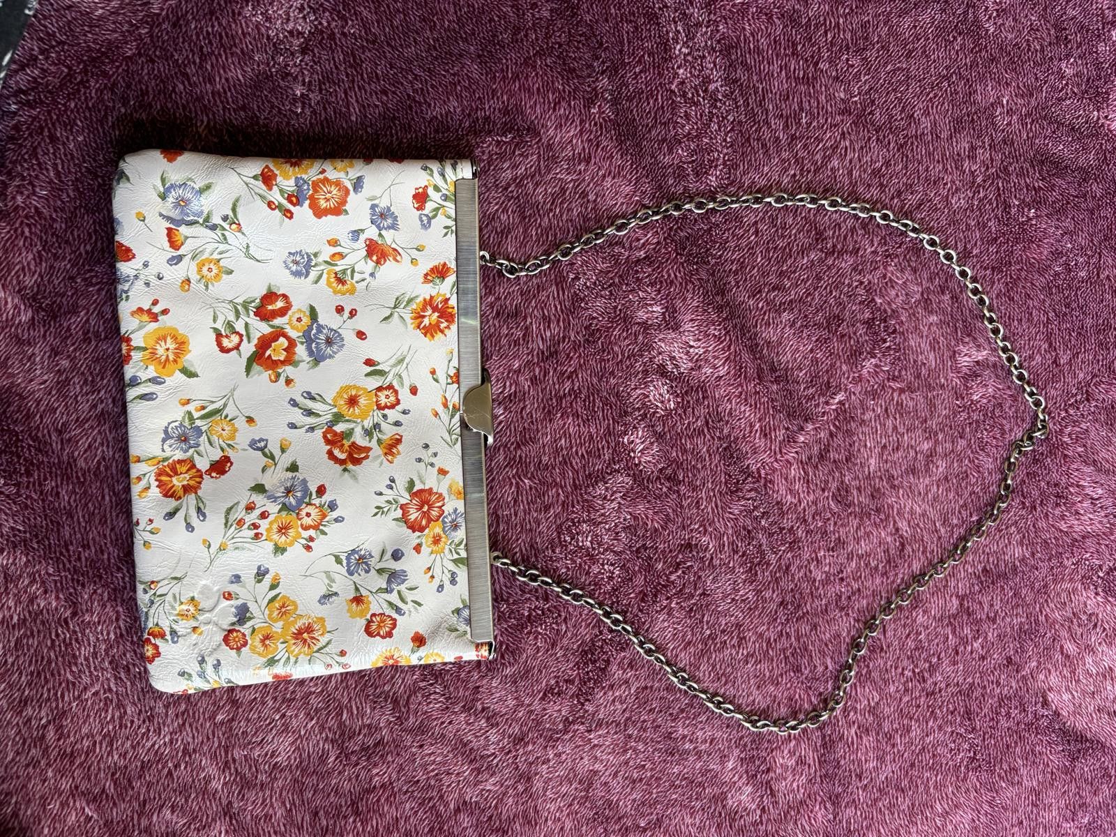 Designer Charming Floral Printed Crossbody Bag in White, Women's