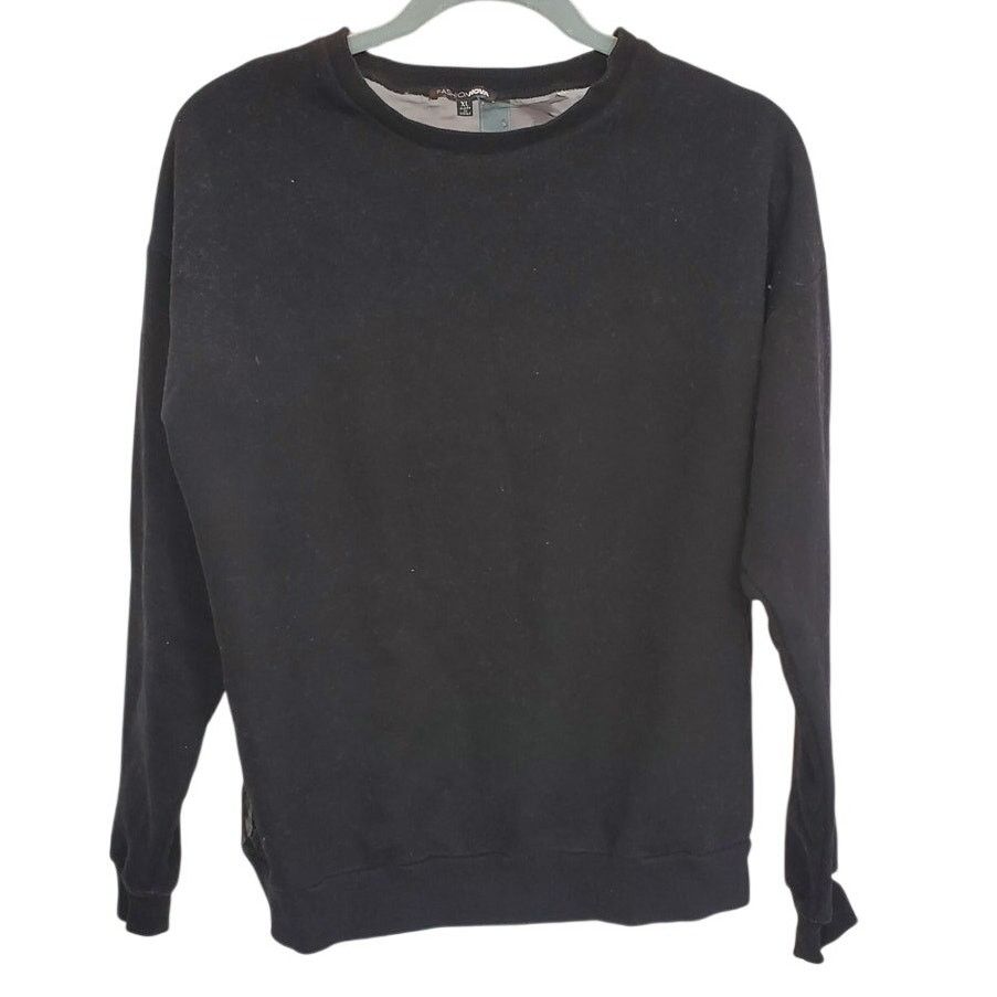 Fashion Nova Fashion Nova Black Long Sleeve Sweater Mesh Back Graphic XL Size XL / US 12-14 / IT 48-50 - 1 Thumbnail