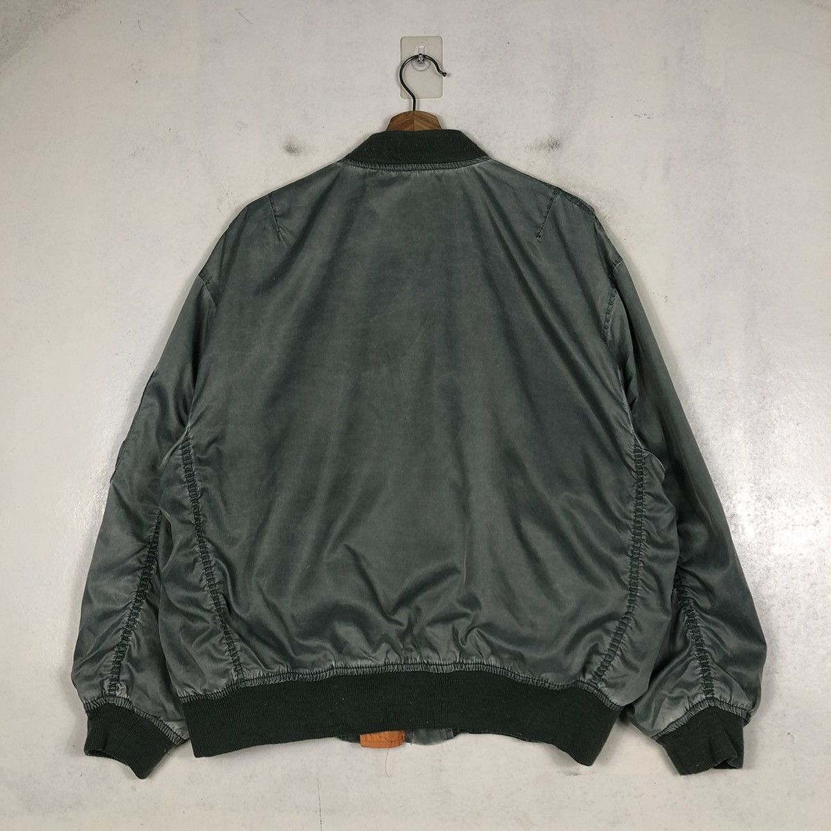 Vintage 📌VINTAGE MILITARY BOMBER FLY JACKET BUZZ RICKSON DESIGN Size US L / EU 52-54 / 3 - 9 Thumbnail