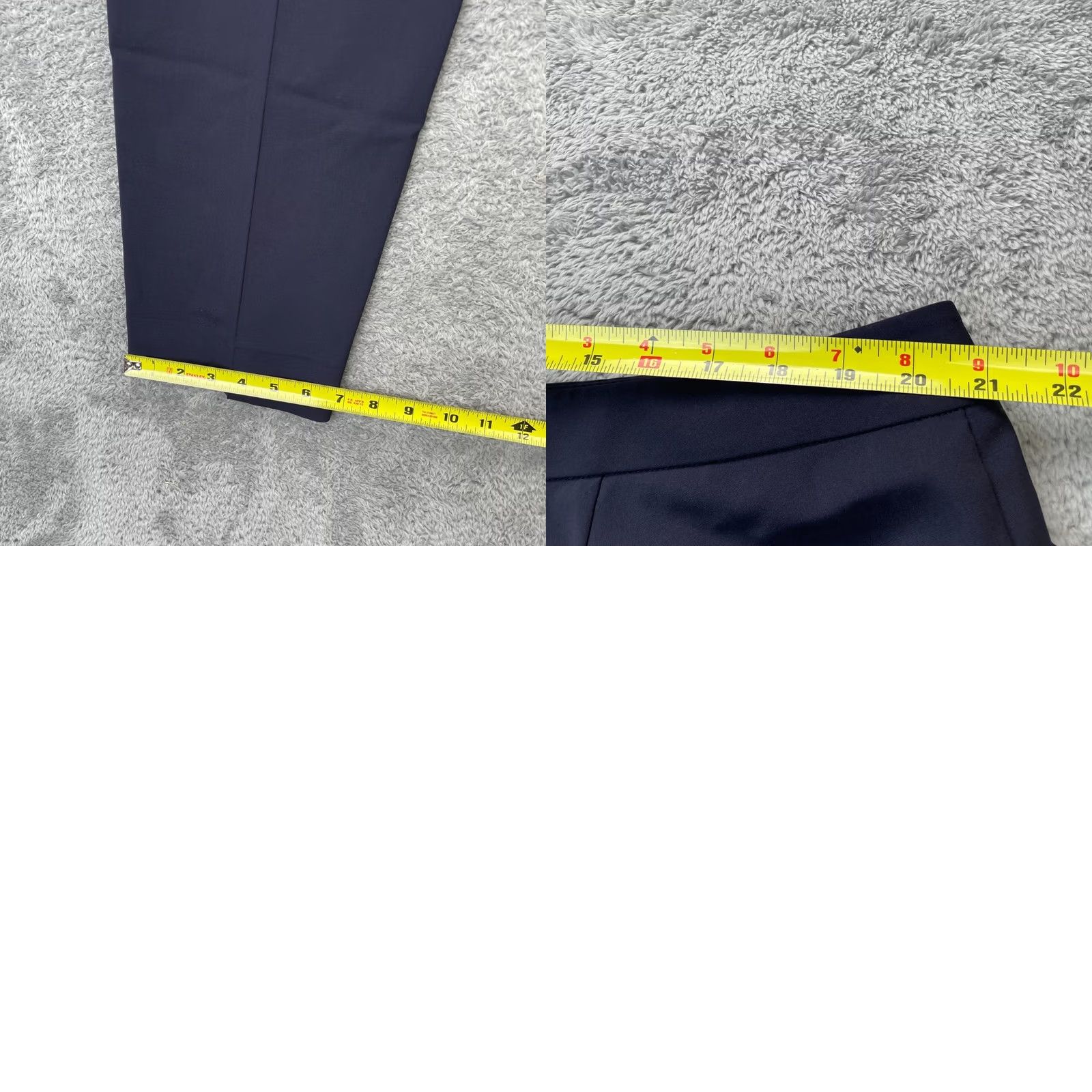 Vintage Lafayette 148 New York Pants Womens 18 Blue Wool Blend Dress Pants Size 28" / US 6 / IT 42 - 8 Thumbnail