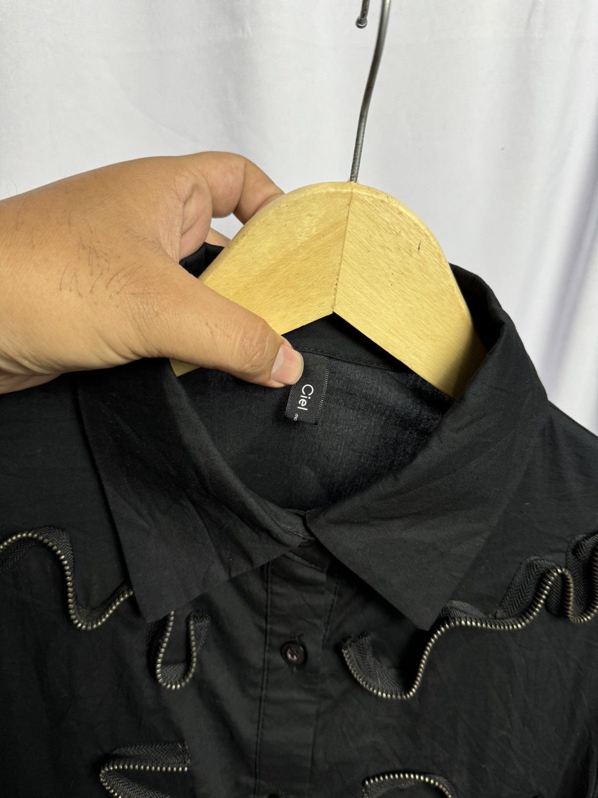 If Six Was Nine × Japanese Brand Archived Style LGB Button Shirt Hybrid By Ciel Size US L / EU 52-54 / 3 - 6 Thumbnail