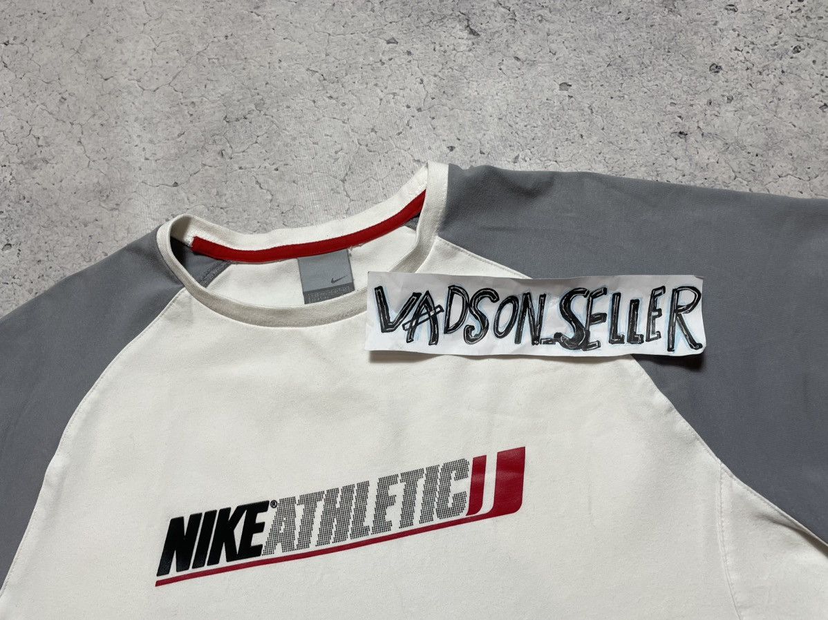 Nike × Vintage Vintage Nike Athletic Big Logo Swoosh T-Shirt Y2K Size US XL / EU 56 / 4 - 5 Thumbnail