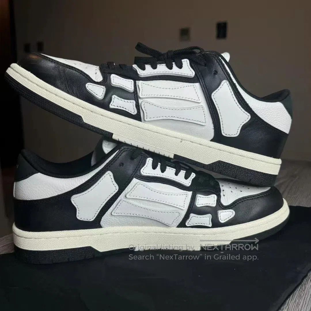 Amiri Black and White Low-Top Sneakers. Size US 10 / EU 43 - 3 Thumbnail