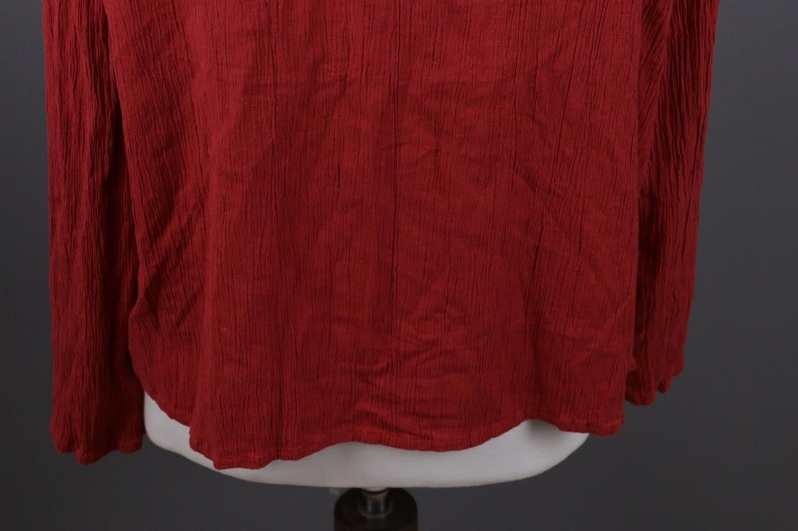 Designer Gudrun Sjoden Red Button Down Top Shirt Size XL Size XL / US 12-14 / IT 48-50 - 11 Thumbnail