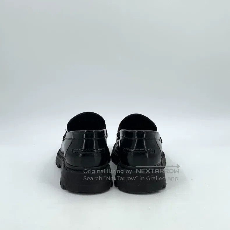 Dior Dior Black logo letter metal buckle leather casual loafers Size US 5.5 / IT 35.5 - 4 Thumbnail