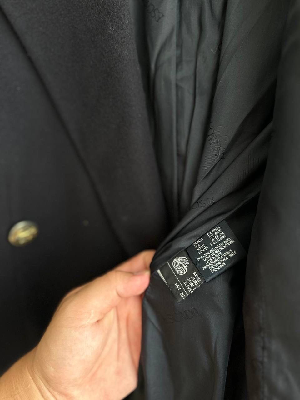 Escada × Vintage Vintage Escada Margaretha Ley Black Big Logo Wool Blazer Size M / US 6-8 / IT 42-44 - 13 Thumbnail