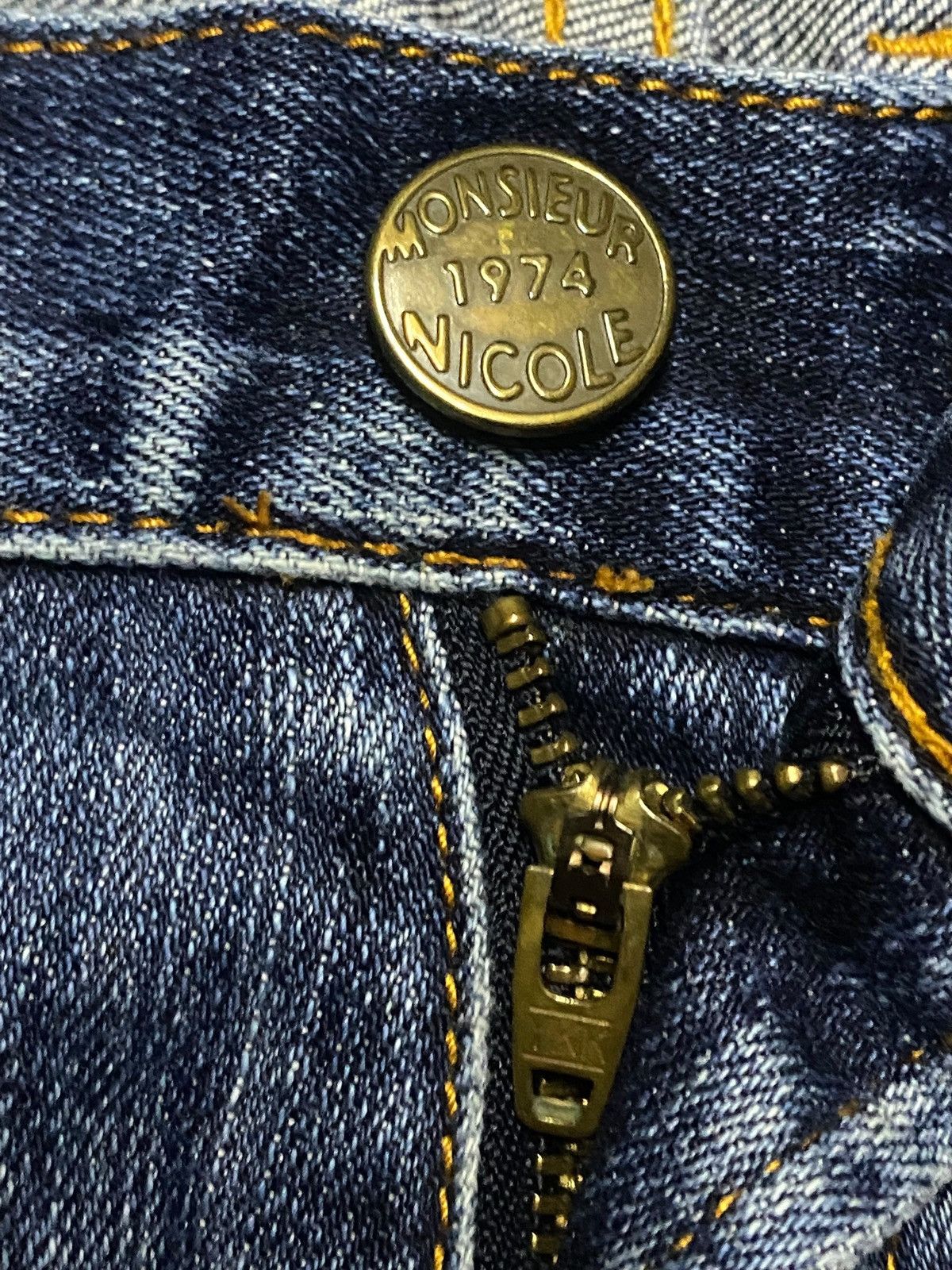 Japanese Brand Vintage Japanese Brand Monseur Nicole Distressed Jeans Size US 32 / EU 48 - 7 Thumbnail