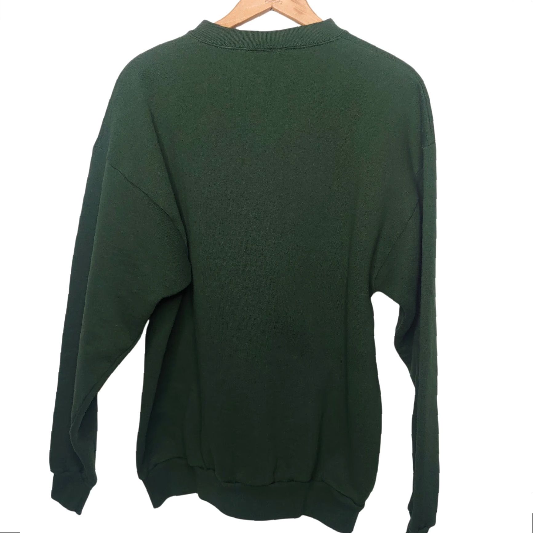 Tultex VINTAGE Tultex Sweatshirt USA Green Men L Crew Neck Birds Gold Foil Friends Spring? Size US L / EU 52-54 / 3 - 2 Thumbnail