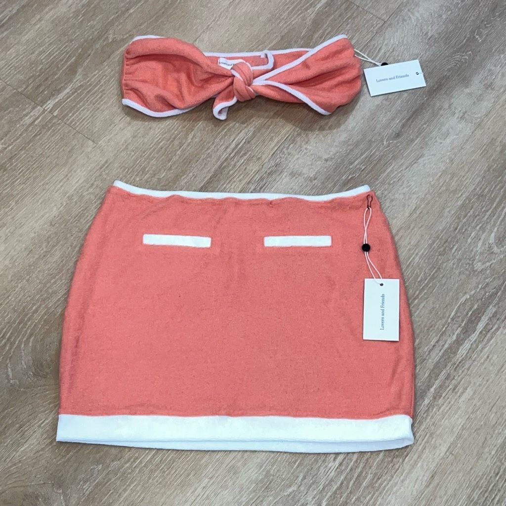 Soul Revolver Lovers + Friends Kalitta Top and Mini Skirt Outfit Terrycloth Set Women’s Medium Size M / US 6-8 / IT 42-44 - 8 Thumbnail