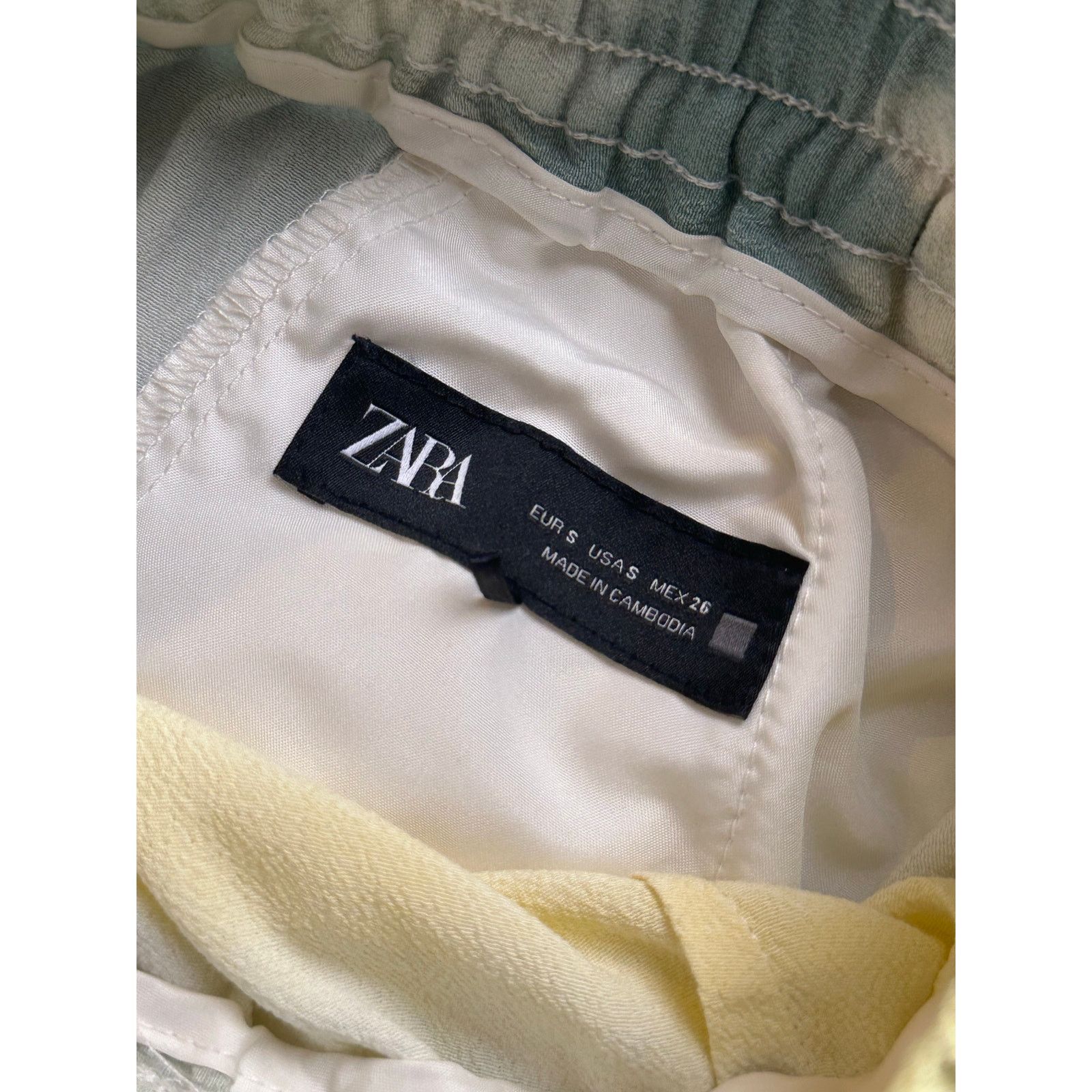 Zara Zara Gradient Silk Drawstring Multicolor Pant - Size S Size 26" / US 2 / IT 38 - 7 Thumbnail