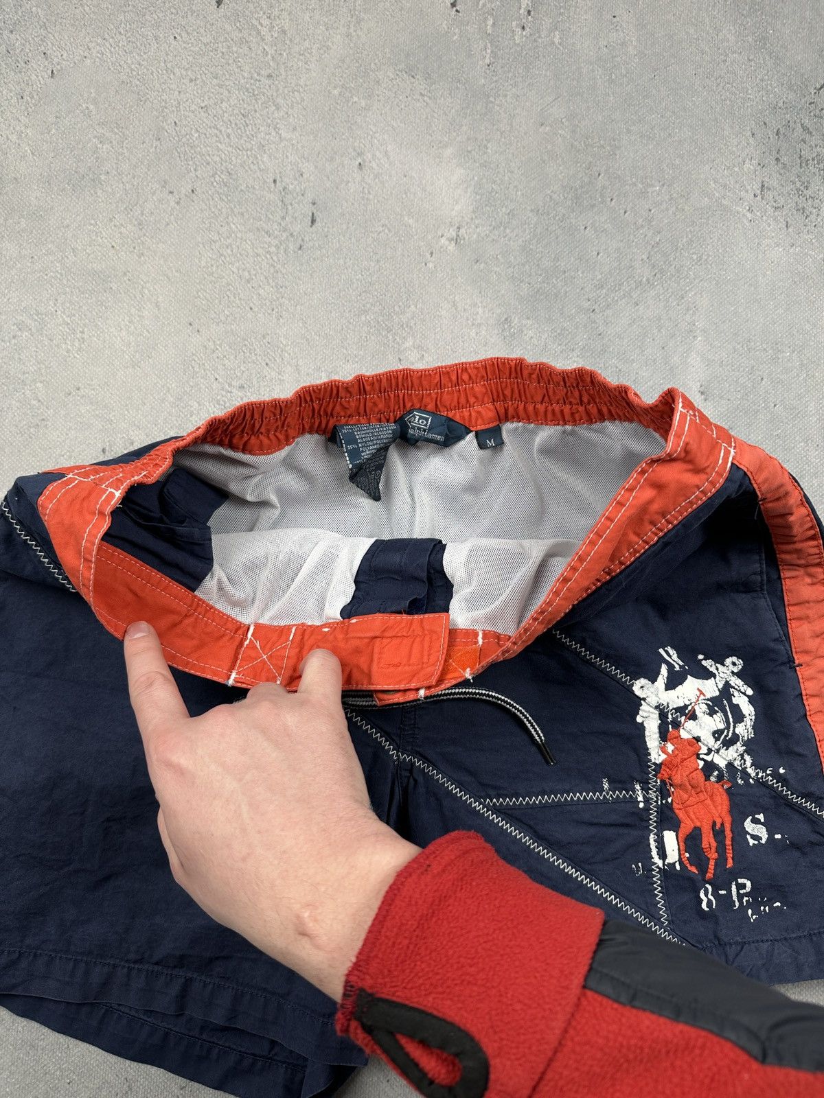 Polo Ralph Lauren Polo Ralph Lauren Vintage Sailing Swim Shorts Navy Red Size US 32 / EU 48 - 9 Thumbnail