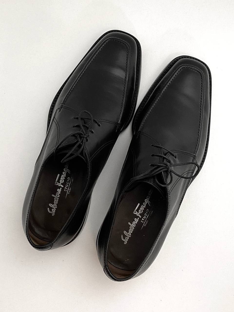 Salvatore Ferragamo Salvatore Ferragamo Oxford Black Leather Classic Dress Shoes Size US 9 / EU 42 - 6 Thumbnail