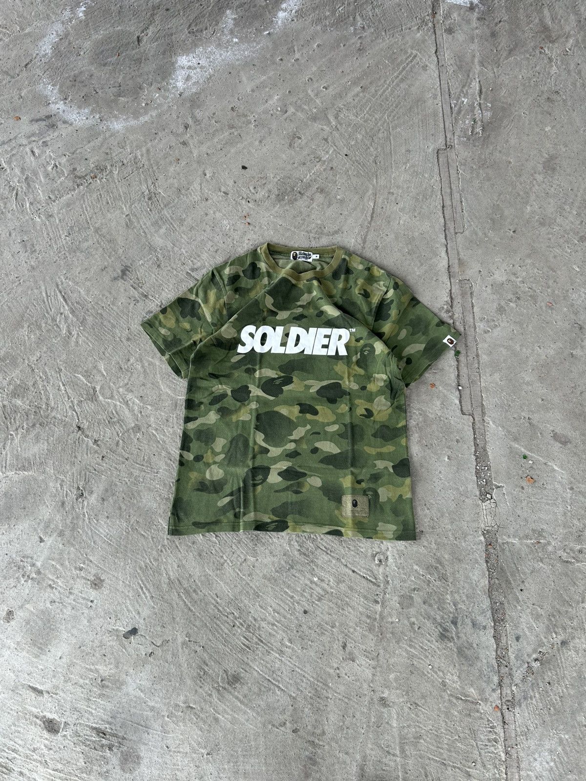 Bape BAPE A Bathing Ape Soldier Tee Camo Green Size M Military Size US M / EU 48-50 / 2 - 1 Thumbnail