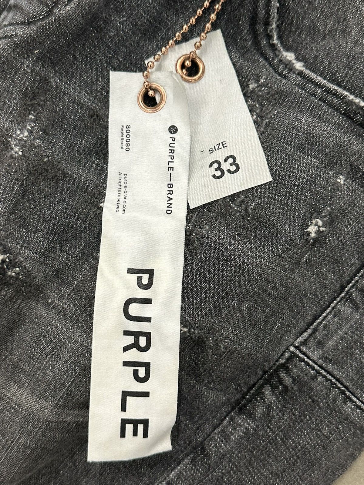 Purple Purple Brand Black One Year Jeans Size US 33 - 2 Thumbnail