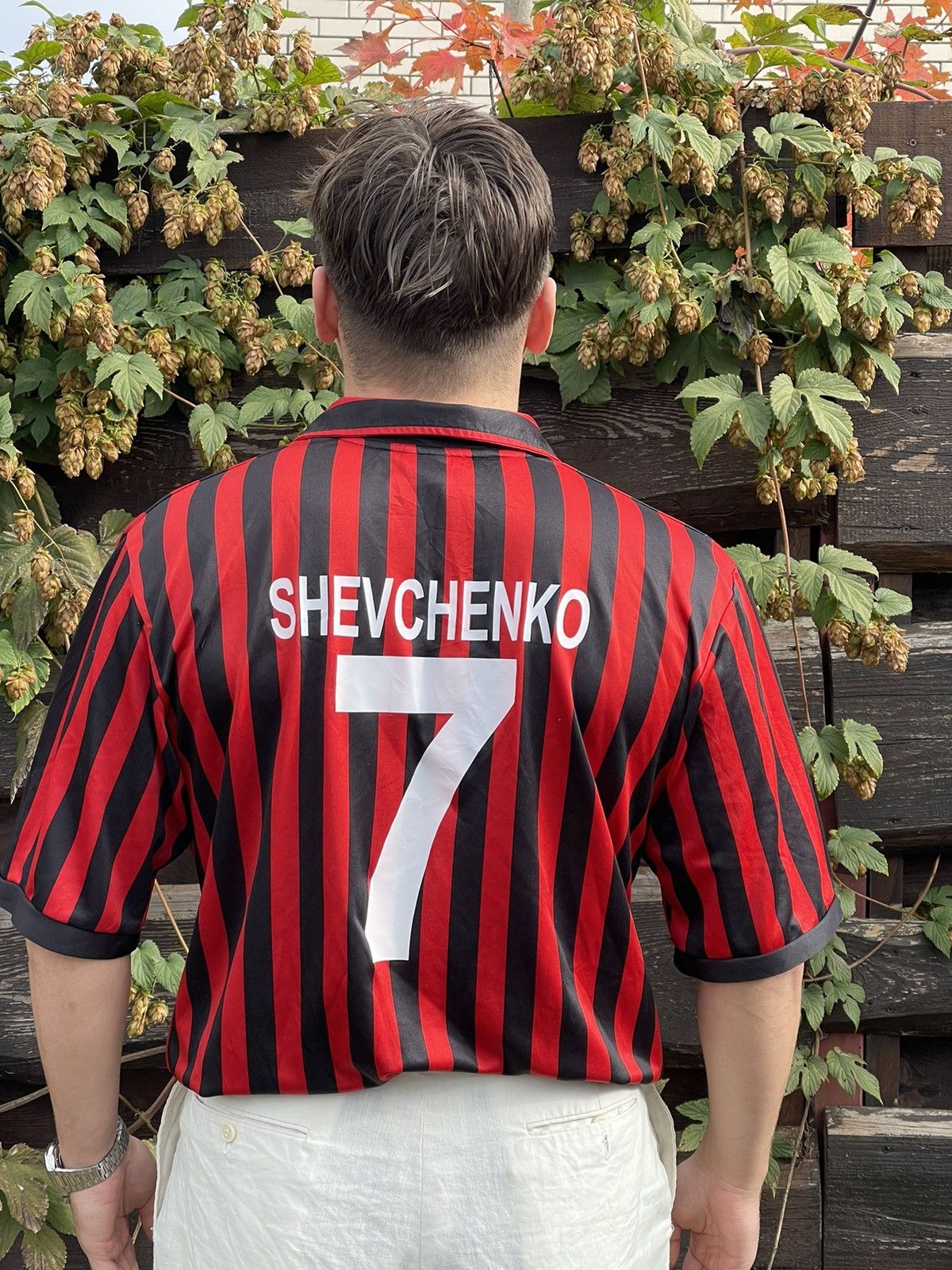 Adidas × Vintage 1999/2000 Adidas Milan #7 Shevchenko vintage soccer jersey Size US XL / EU 56 / 4 - 17 Thumbnail
