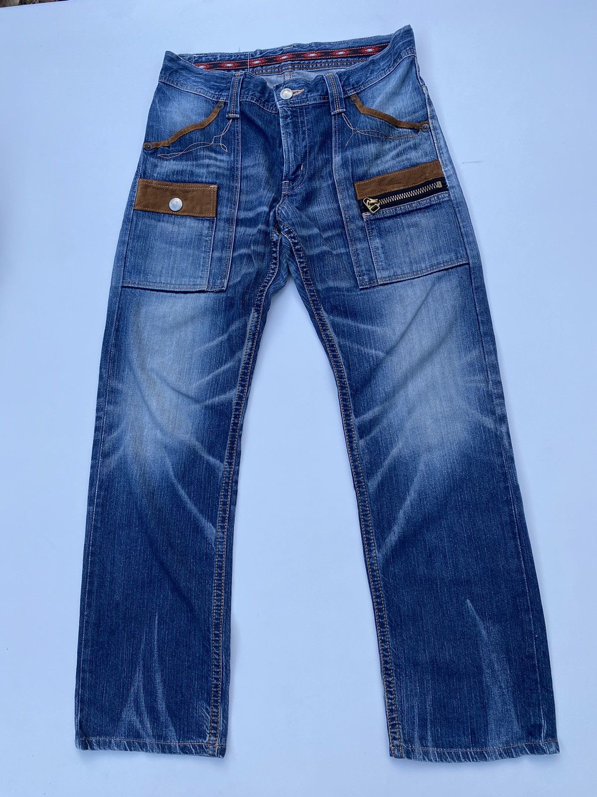 Edwin Vintage Edwin Double Pocket Denim Flared Size US 33 - 1 Thumbnail
