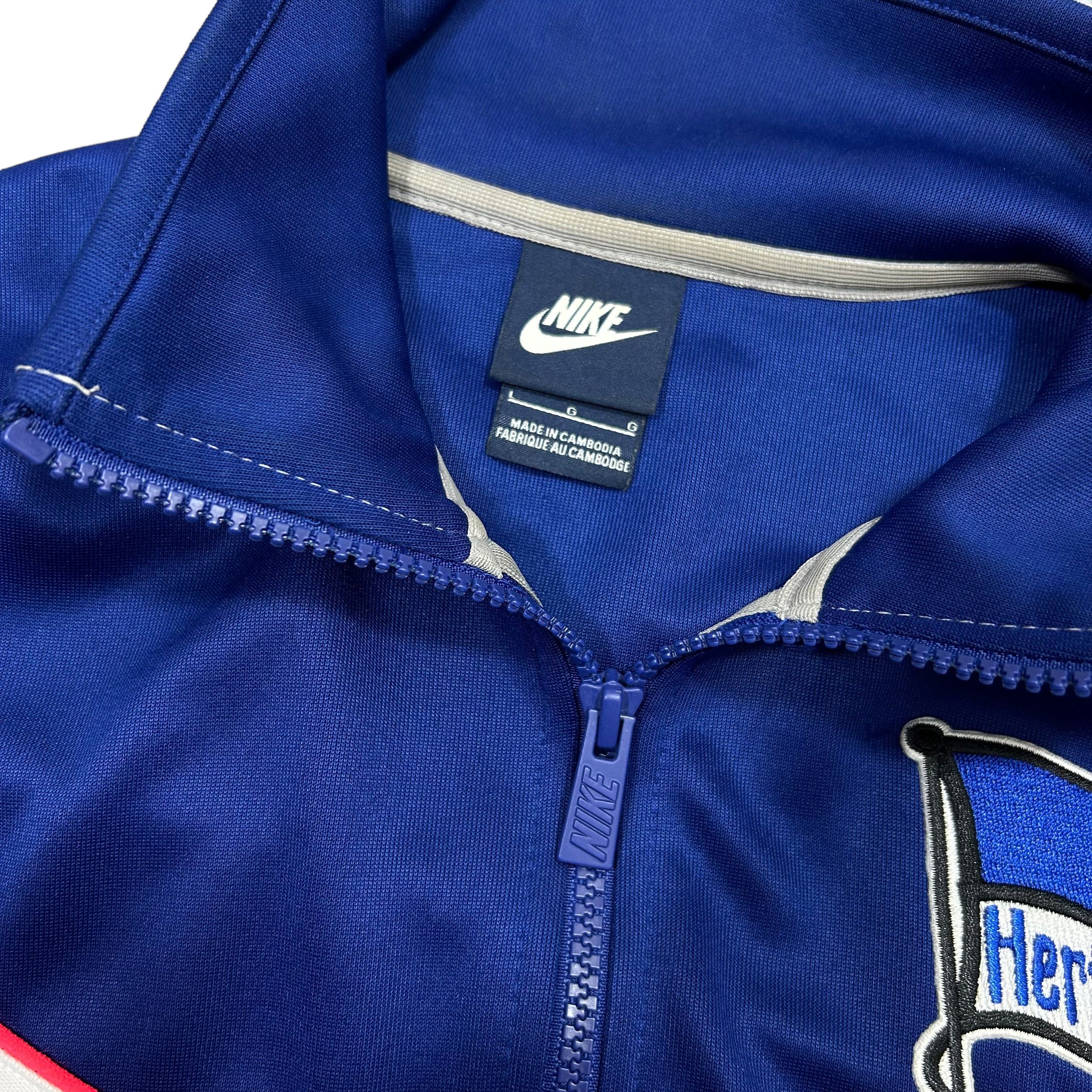Nike Nike Hertha BSC Berlin Blue Zip Track Jacket Men's Size L Size US L / EU 52-54 / 3 - 4 Thumbnail