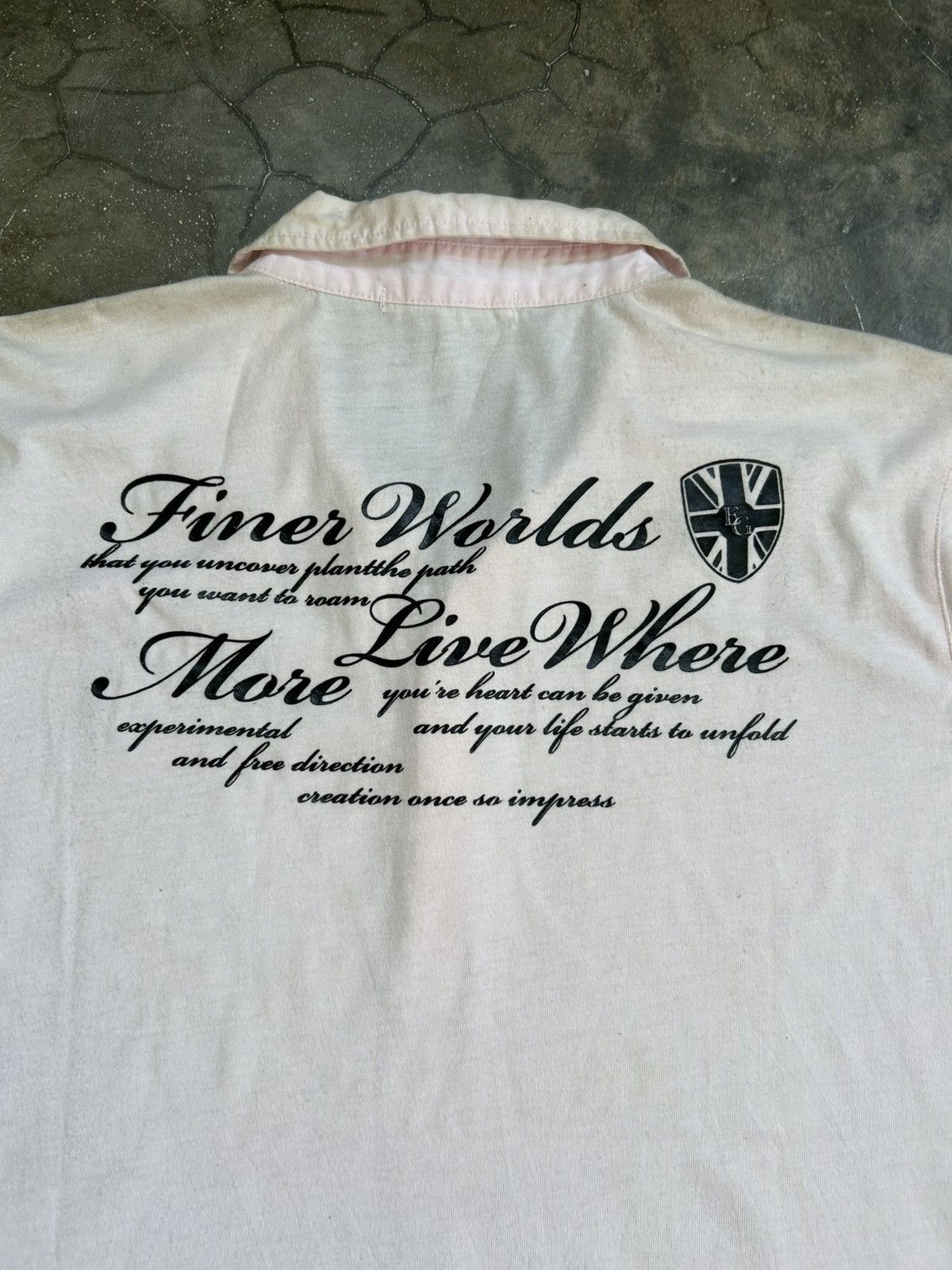 semanticdesign 2000s SemanticDesign Poem Polo Shirt Size US L / EU 52-54 / 3 - 6 Thumbnail