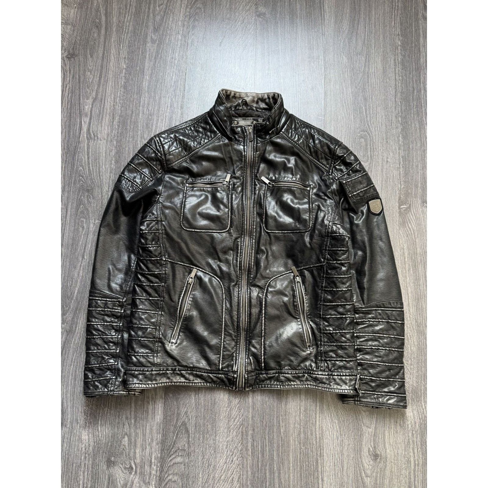 Japanese Brand Y2K Vintage Japanese Washed Balenciaga Style Jacket Size US XL / EU 56 / 4 - 1 Thumbnail