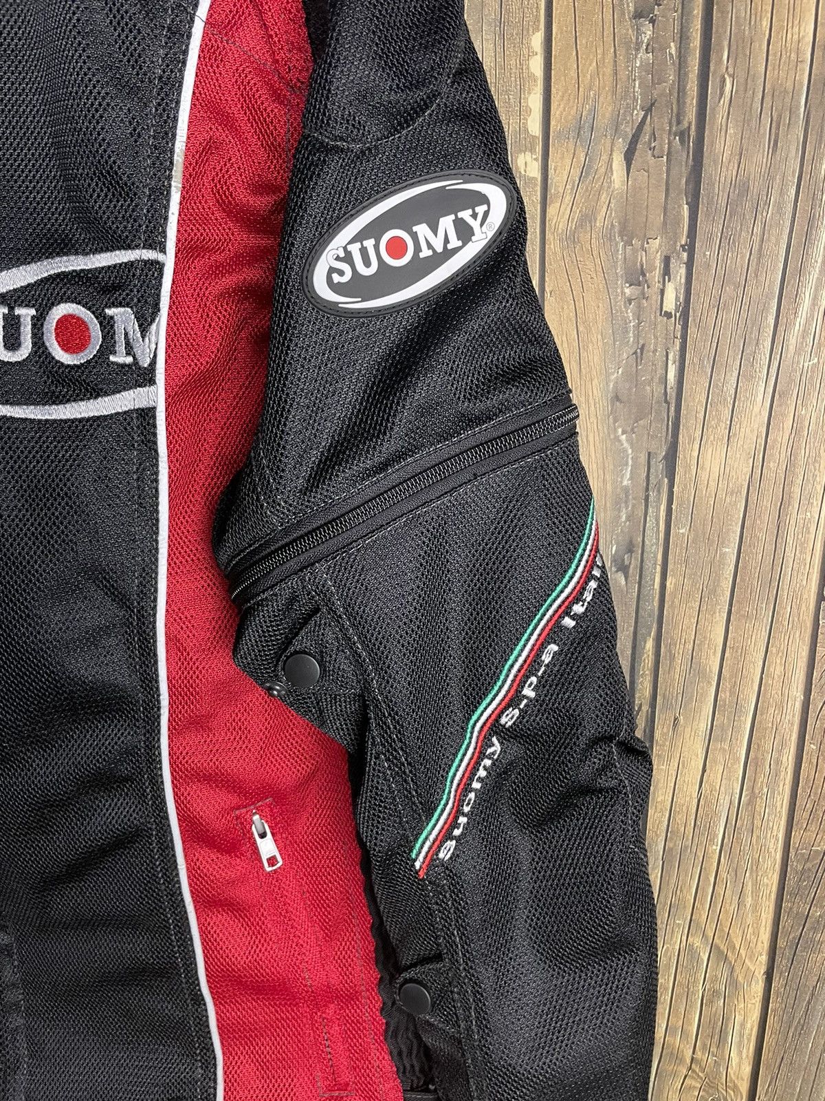 Sports Specialties Vintage Suomy Racing Motorsport Riders Bikers Jacket Size US XL / EU 56 / 4 - 3 Thumbnail