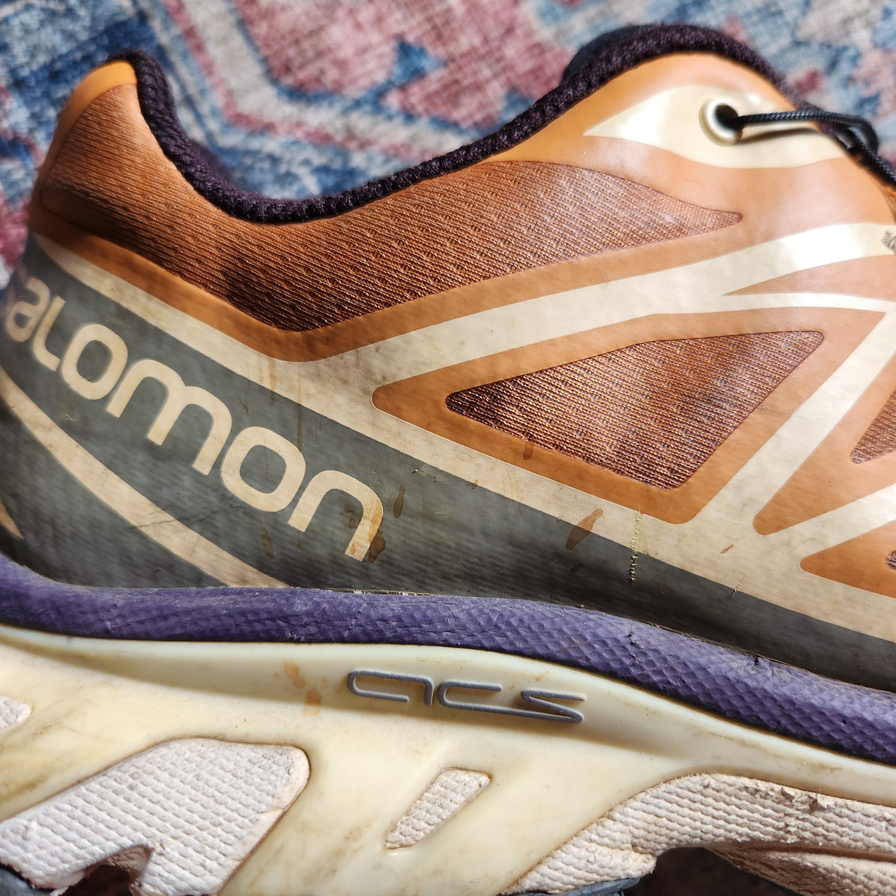 Salomon Salomon XT-6 Orange Grey US 12 Size US 12 / EU 45 - 9 Thumbnail