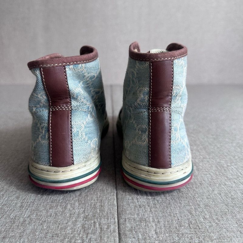 Gucci Gucci Colorful High-Top Canvas Sneakers -2508 Size US 5.5 / EU 38 - 4 Thumbnail
