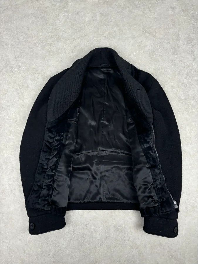 Emporio Armani 2000s Emporio Armani Black Pony Hair & Wool Jacket Size US M / EU 48-50 / 2 - 7 Thumbnail