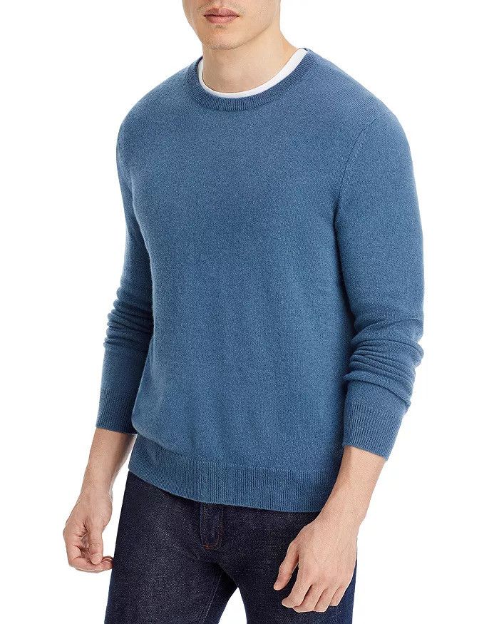 image of Bloomingdales Men Store Bundle 2 For 1 100% Cashmere Sweaters in Blue, Men's (Size Large)