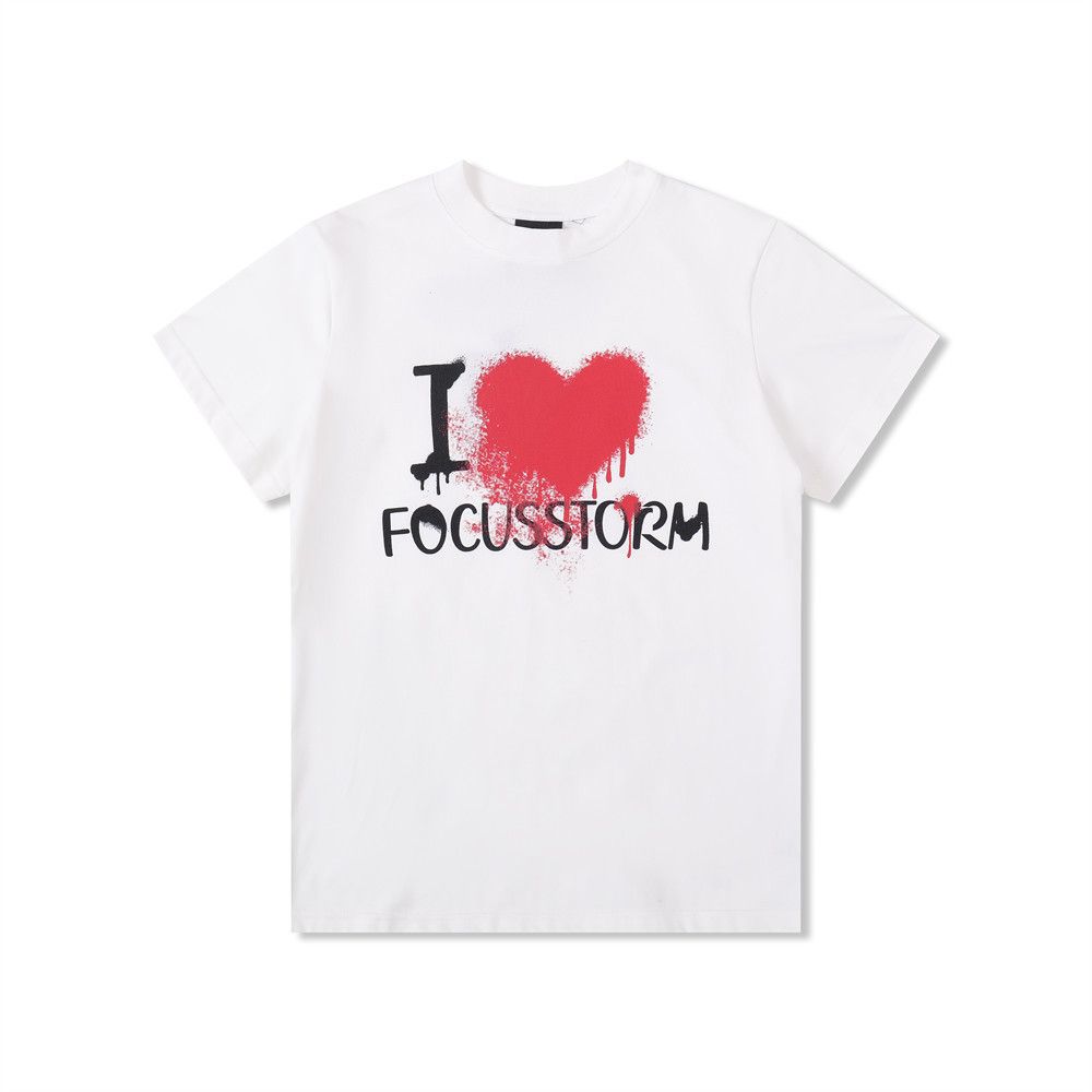 Japanese Brand High street men's trendy loose heart letter cotton T-shirt Size US M / EU 48-50 / 2 - 1 Thumbnail
