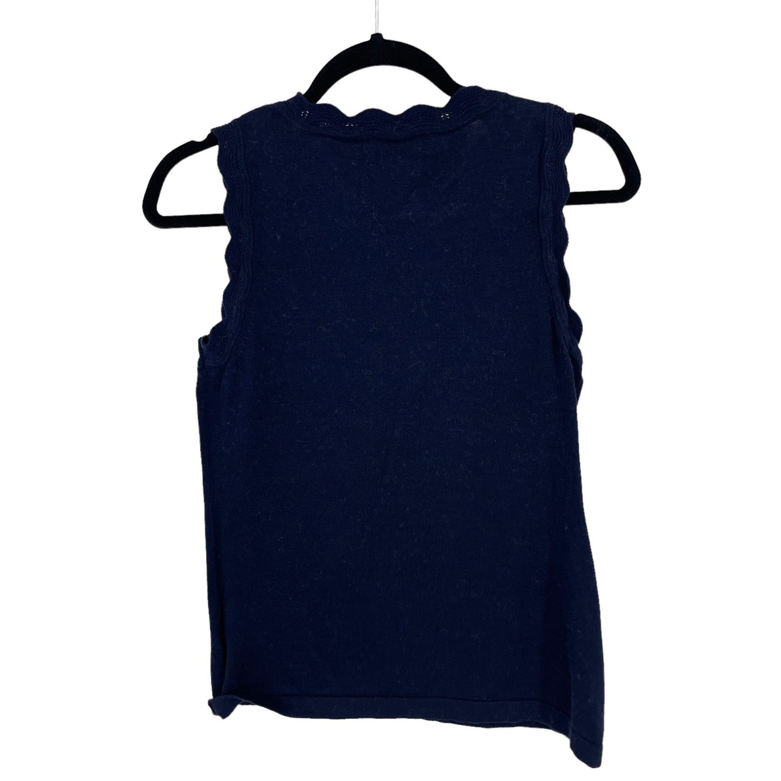 Banana Republic Banana Republic Women’s Blue Scallop Hem Tank Sweater SizeXS Size XS / US 0-2 / IT 36-38 - 8 Thumbnail
